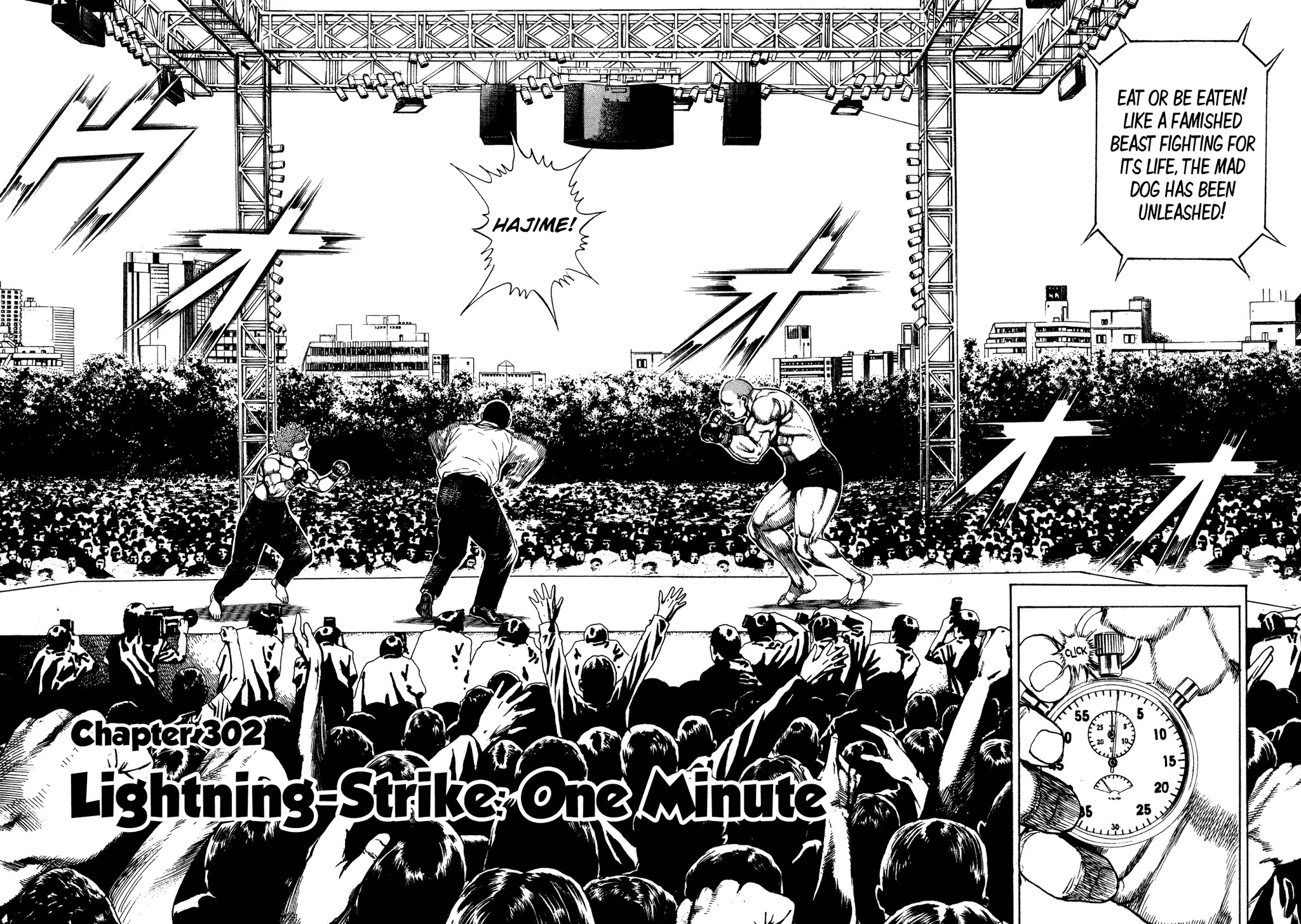 Koukou Tekkenden Tough Chapter 302 page 2 - Chapter 302: Lightning-Strike: One Minute