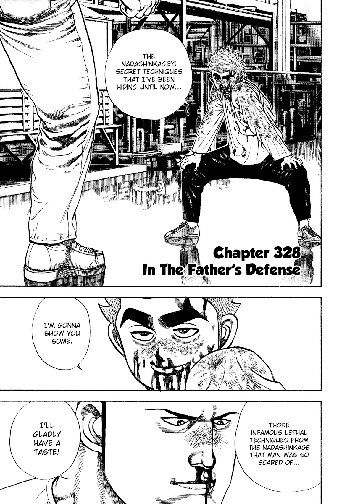 Koukou Tekkenden Tough Chapter 328 page 1 - Chapter 328: In The Father's Defense