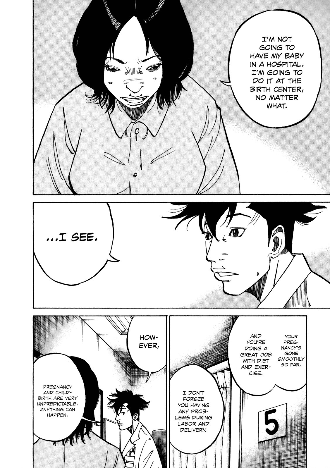 Kounodori Chapter 10 page 5 - Chapter 10: Natural Birth VS C-Section