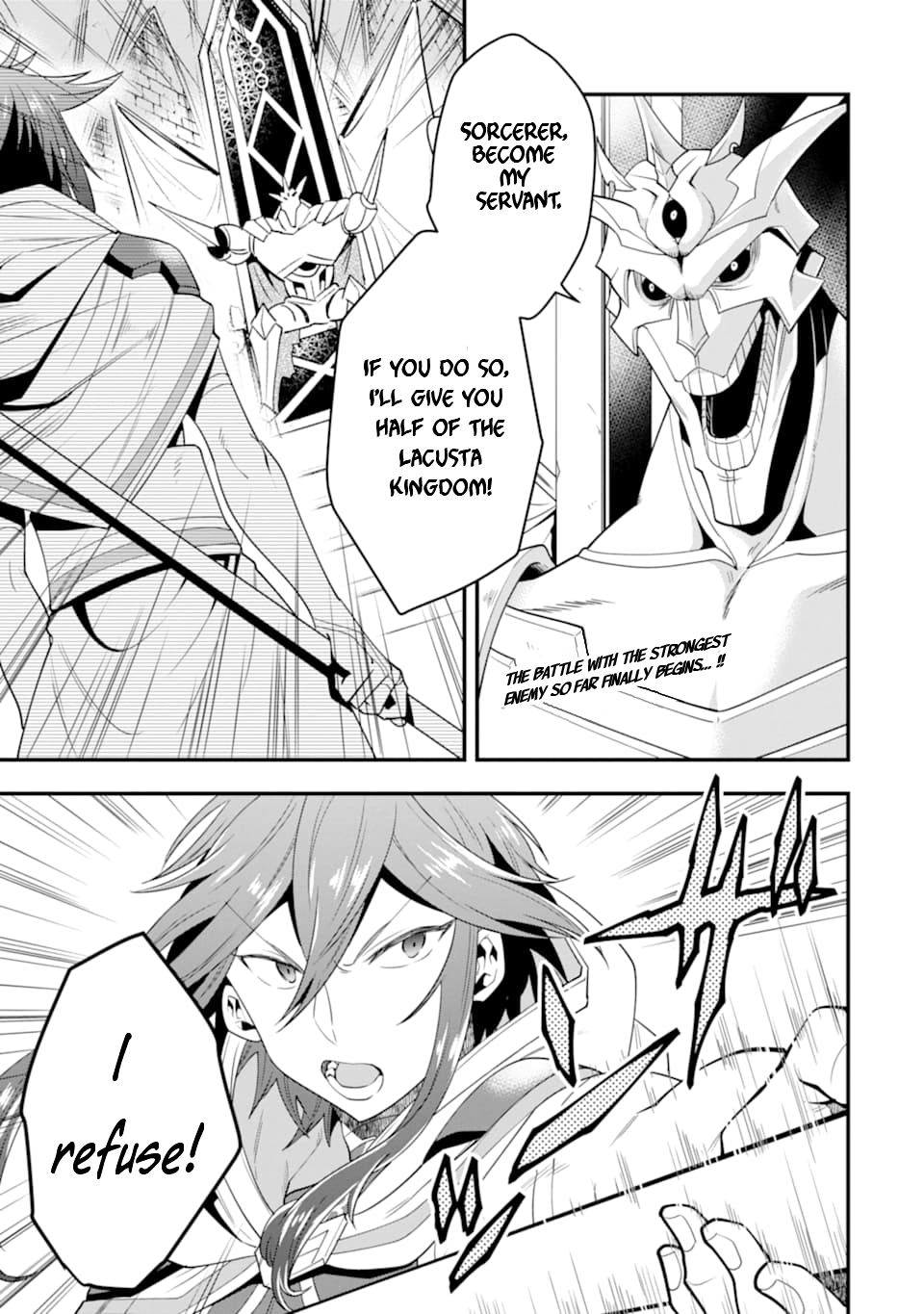 Kouryakuhon o Kushi Suru Saikyou no Mahoutsukai ~< meirei sa sero > to wa Iwa Senai Oreryuu Mao Tobatsu Saizen Ruuto ~ Chapter 11 page 2 - Chapter 11