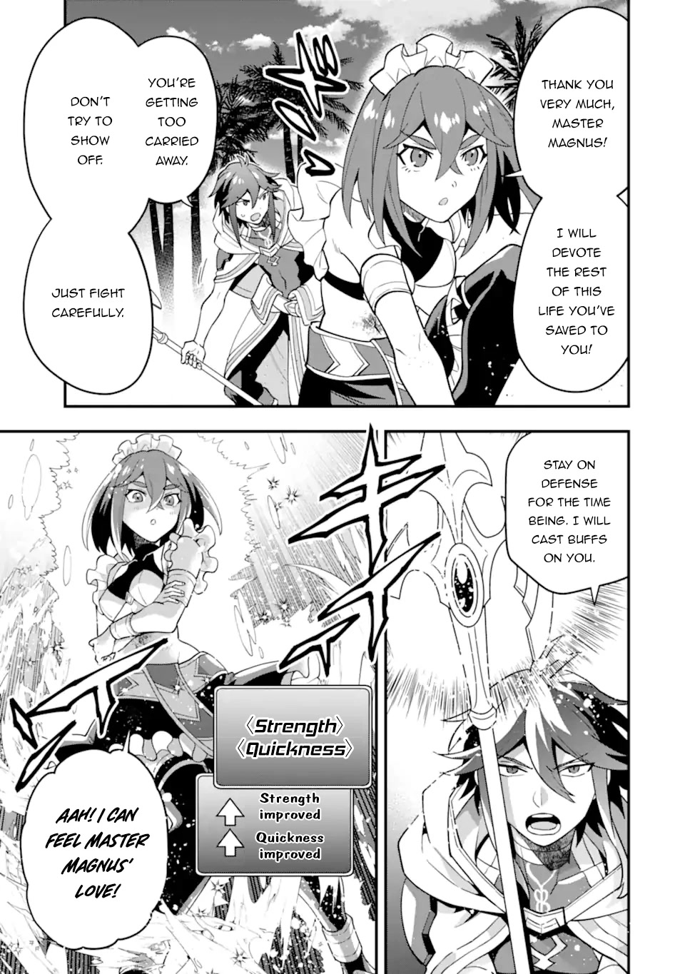 Kouryakuhon o Kushi Suru Saikyou no Mahoutsukai ~< meirei sa sero > to wa Iwa Senai Oreryuu Mao Tobatsu Saizen Ruuto ~ Chapter 38.2 page 11 - Chapter 38.2