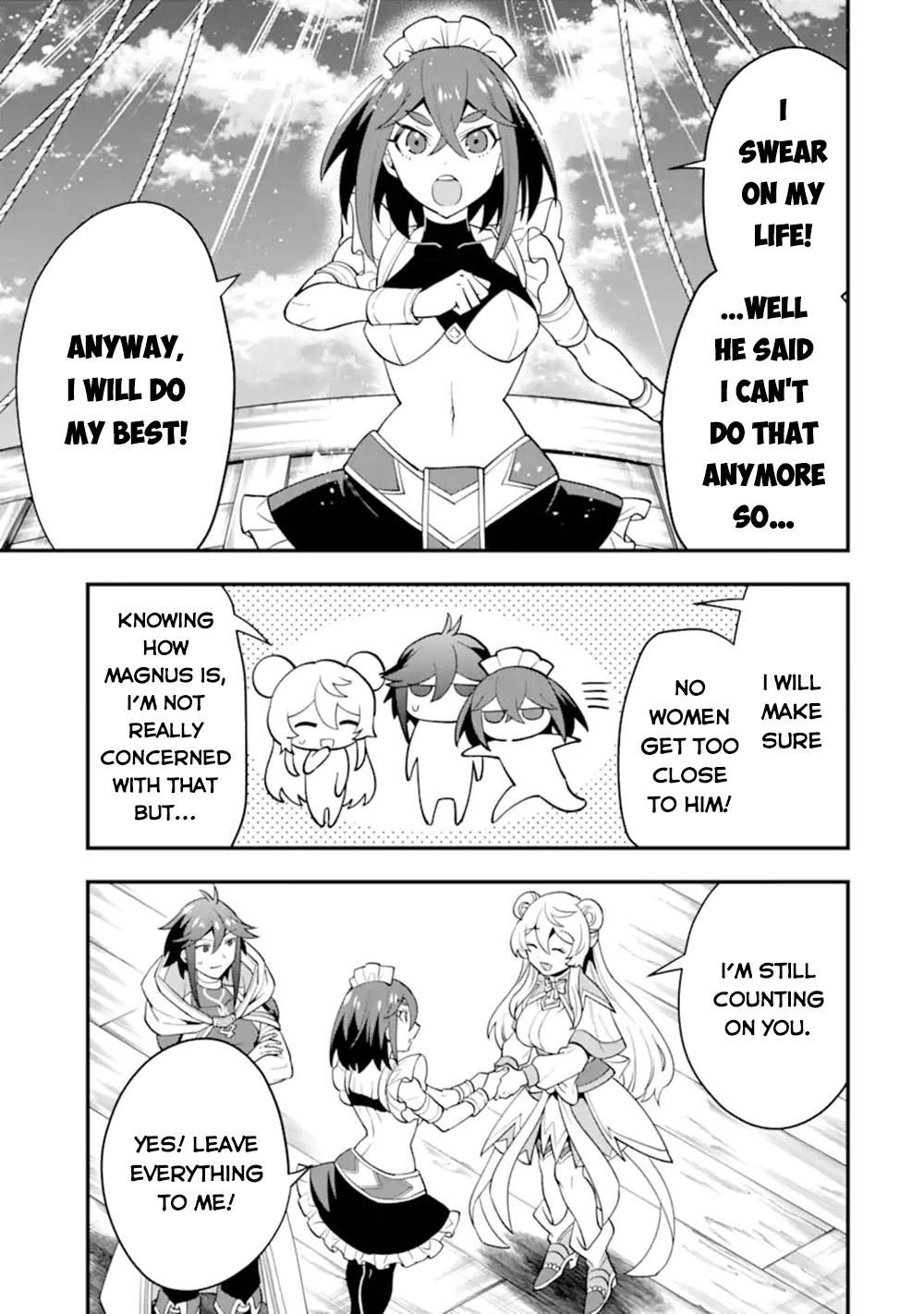 Kouryakuhon o Kushi Suru Saikyou no Mahoutsukai ~< meirei sa sero > to wa Iwa Senai Oreryuu Mao Tobatsu Saizen Ruuto ~ Chapter 44 page 20 - Chapter 44