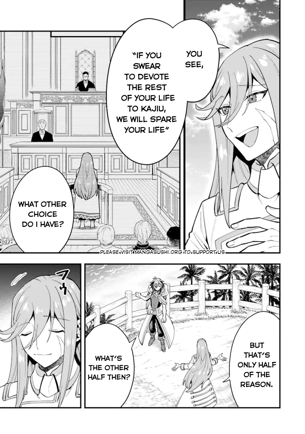 Kouryakuhon o Kushi Suru Saikyou no Mahoutsukai ~< meirei sa sero > to wa Iwa Senai Oreryuu Mao Tobatsu Saizen Ruuto ~ Chapter 44 page 6 - Chapter 44