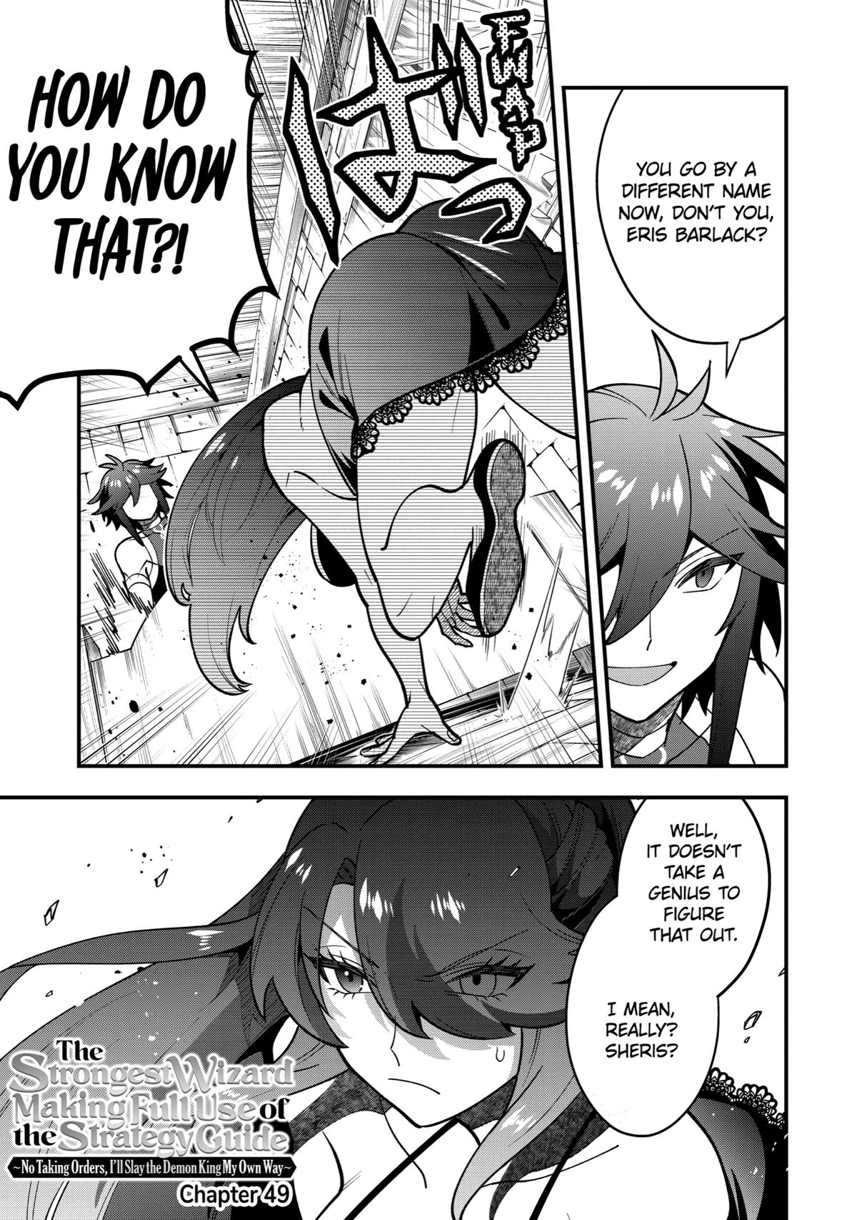 Kouryakuhon o Kushi Suru Saikyou no Mahoutsukai ~< meirei sa sero > to wa Iwa Senai Oreryuu Mao Tobatsu Saizen Ruuto ~ Chapter 49 page 1 - Chapter 49
