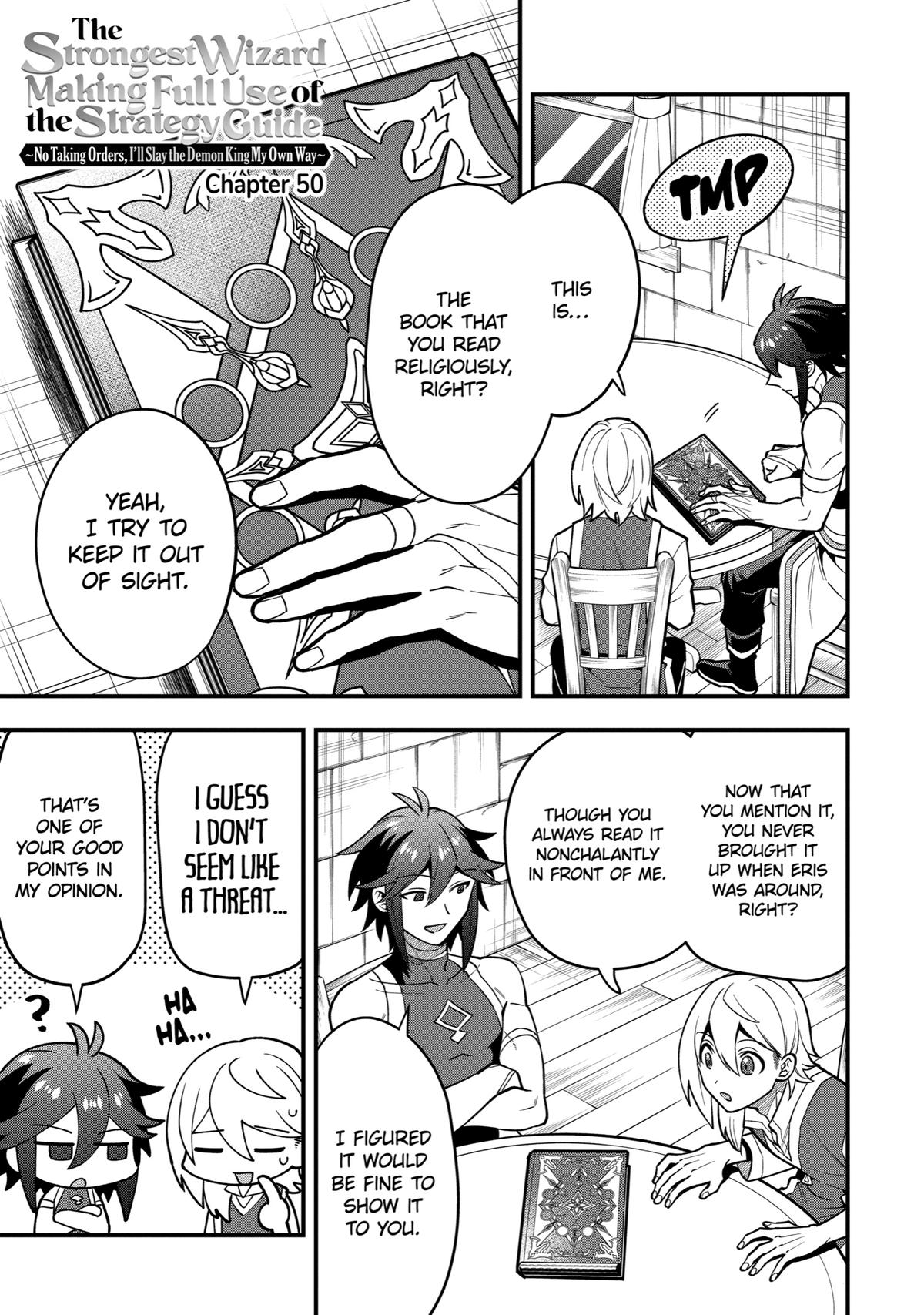 Kouryakuhon o Kushi Suru Saikyou no Mahoutsukai ~< meirei sa sero > to wa Iwa Senai Oreryuu Mao Tobatsu Saizen Ruuto ~ Chapter 50 page 1 - Chapter 50