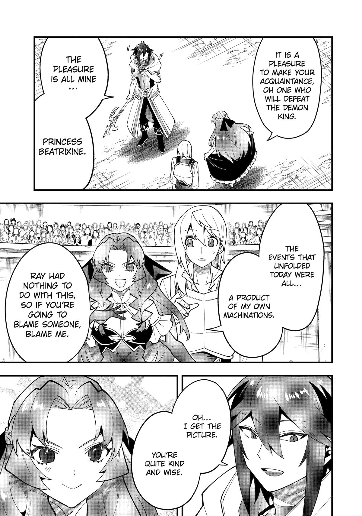 Kouryakuhon o Kushi Suru Saikyou no Mahoutsukai ~< meirei sa sero > to wa Iwa Senai Oreryuu Mao Tobatsu Saizen Ruuto ~ Chapter 52 page 28 - Chapter 52