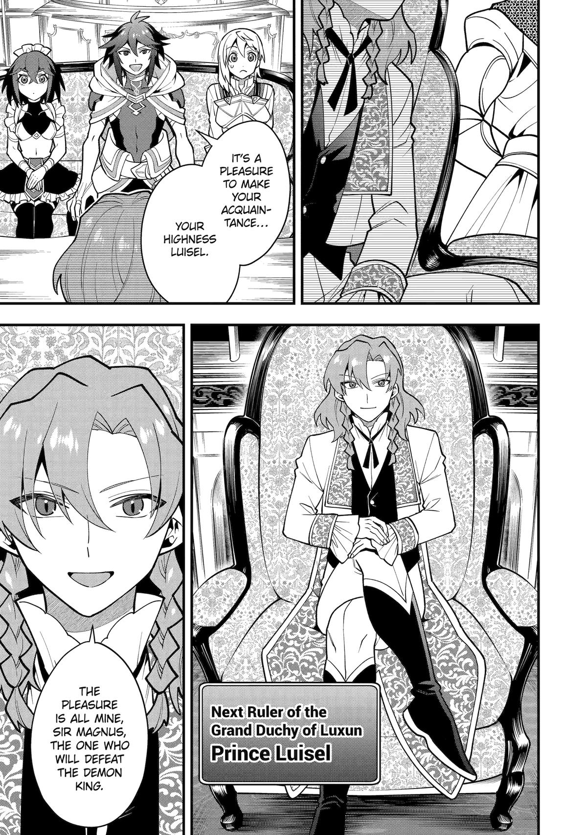 Kouryakuhon o Kushi Suru Saikyou no Mahoutsukai ~< meirei sa sero > to wa Iwa Senai Oreryuu Mao Tobatsu Saizen Ruuto ~ Chapter 53 page 17 - Chapter 53