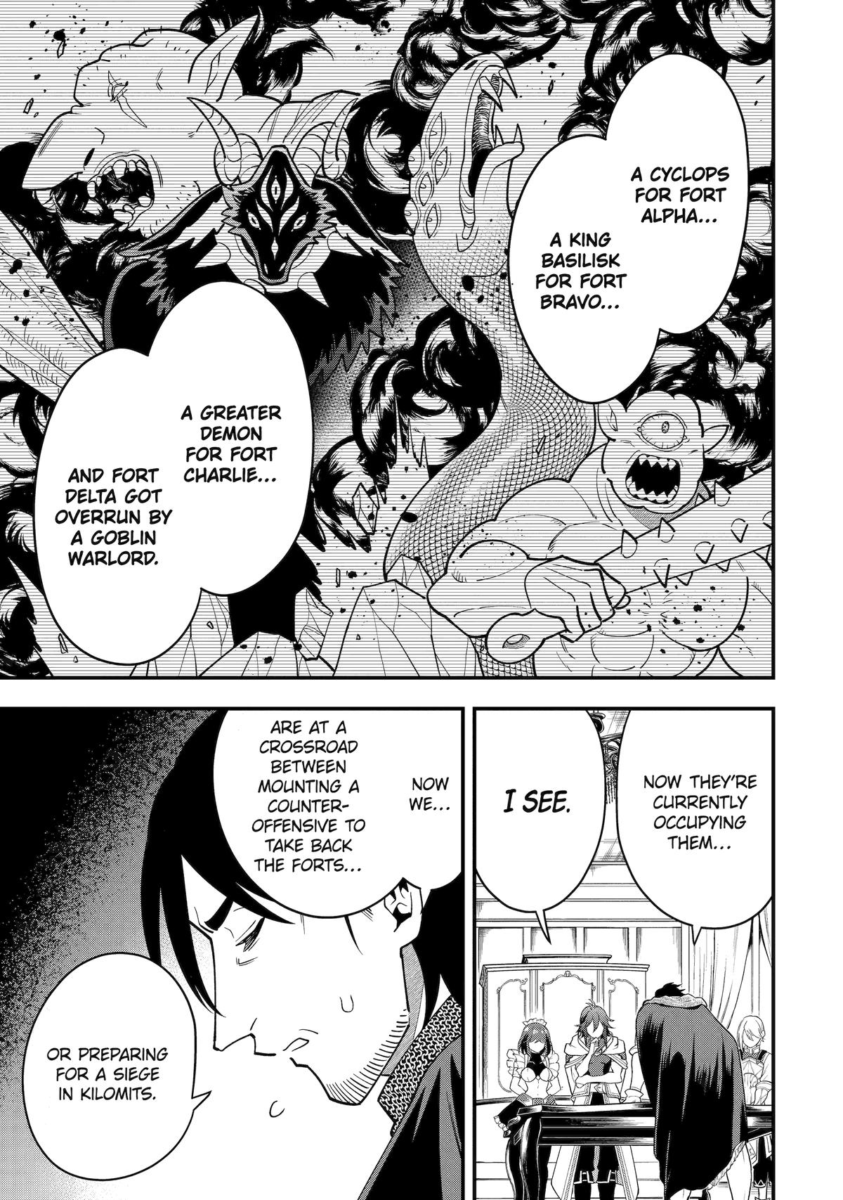 Kouryakuhon o Kushi Suru Saikyou no Mahoutsukai ~< meirei sa sero > to wa Iwa Senai Oreryuu Mao Tobatsu Saizen Ruuto ~ Chapter 53 page 25 - Chapter 53