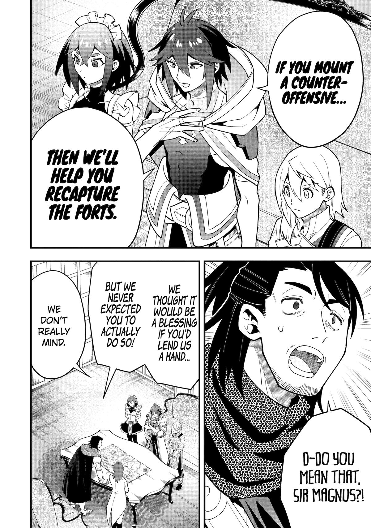Kouryakuhon o Kushi Suru Saikyou no Mahoutsukai ~< meirei sa sero > to wa Iwa Senai Oreryuu Mao Tobatsu Saizen Ruuto ~ Chapter 53 page 28 - Chapter 53
