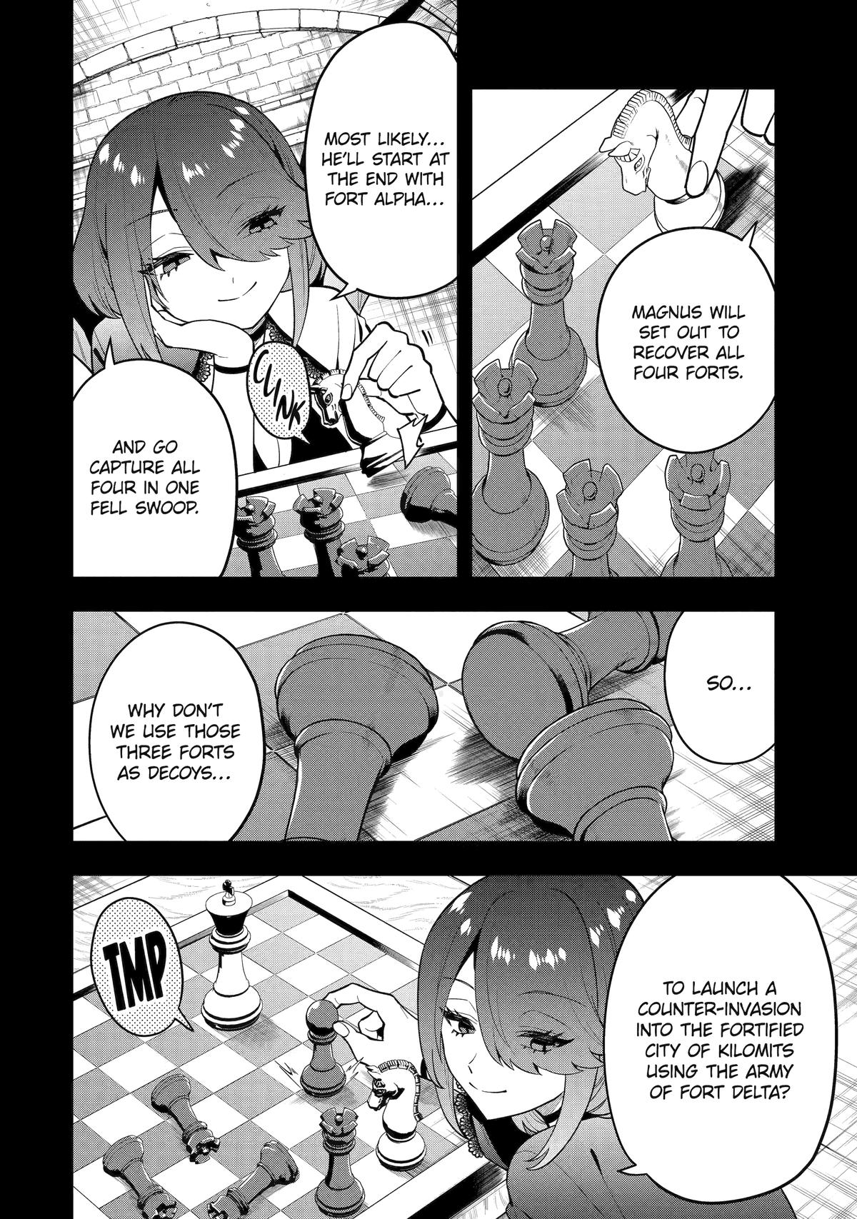 Kouryakuhon o Kushi Suru Saikyou no Mahoutsukai ~< meirei sa sero > to wa Iwa Senai Oreryuu Mao Tobatsu Saizen Ruuto ~ Chapter 54 page 12 - Chapter 54