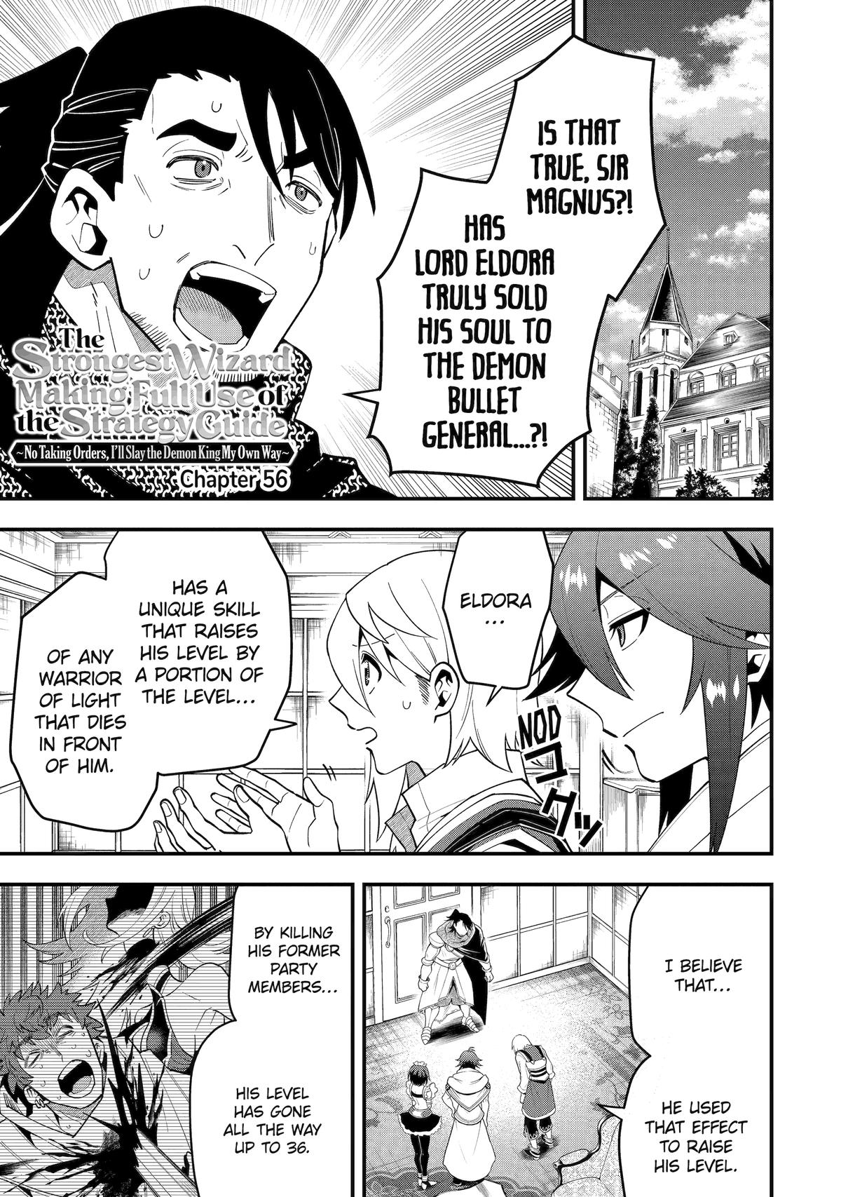 Kouryakuhon o Kushi Suru Saikyou no Mahoutsukai ~< meirei sa sero > to wa Iwa Senai Oreryuu Mao Tobatsu Saizen Ruuto ~ Chapter 56 page 1 - Chapter 56