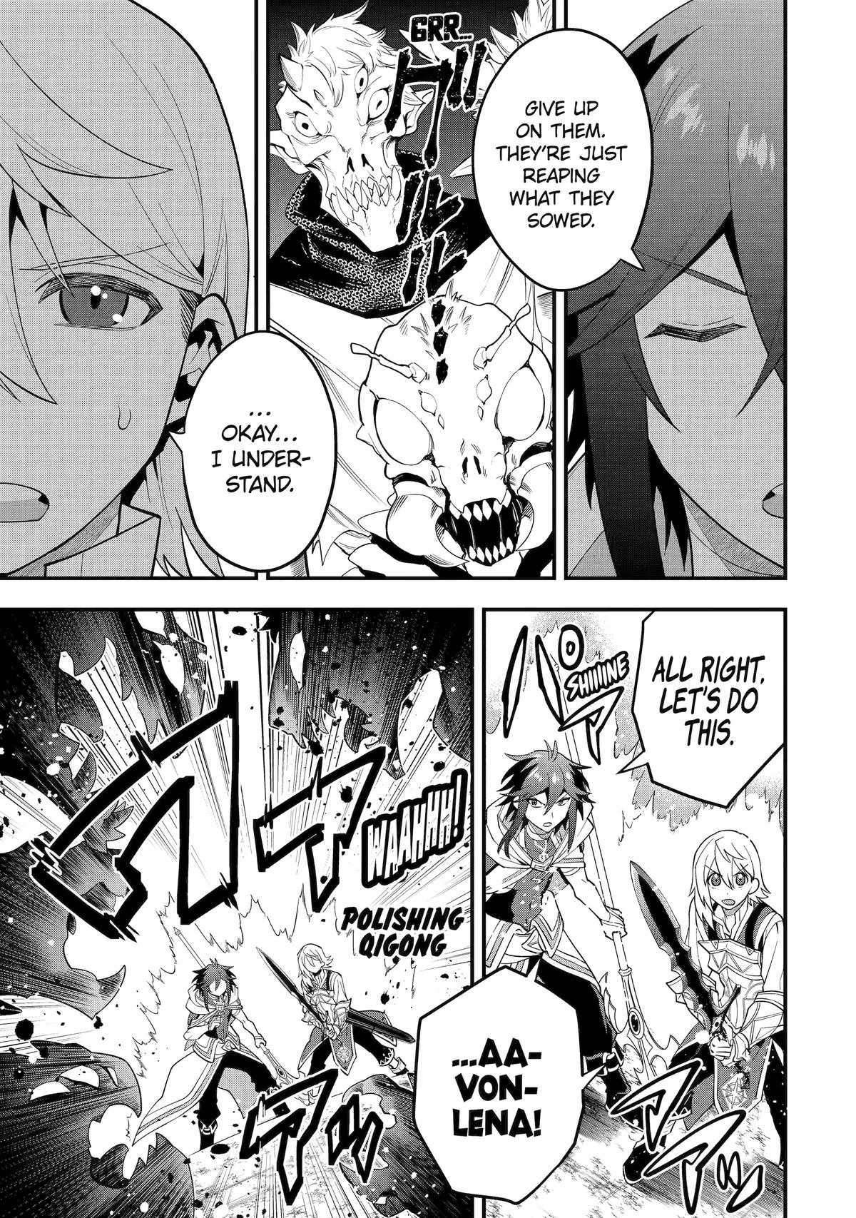 Kouryakuhon o Kushi Suru Saikyou no Mahoutsukai ~< meirei sa sero > to wa Iwa Senai Oreryuu Mao Tobatsu Saizen Ruuto ~ Chapter 56 page 13 - Chapter 56