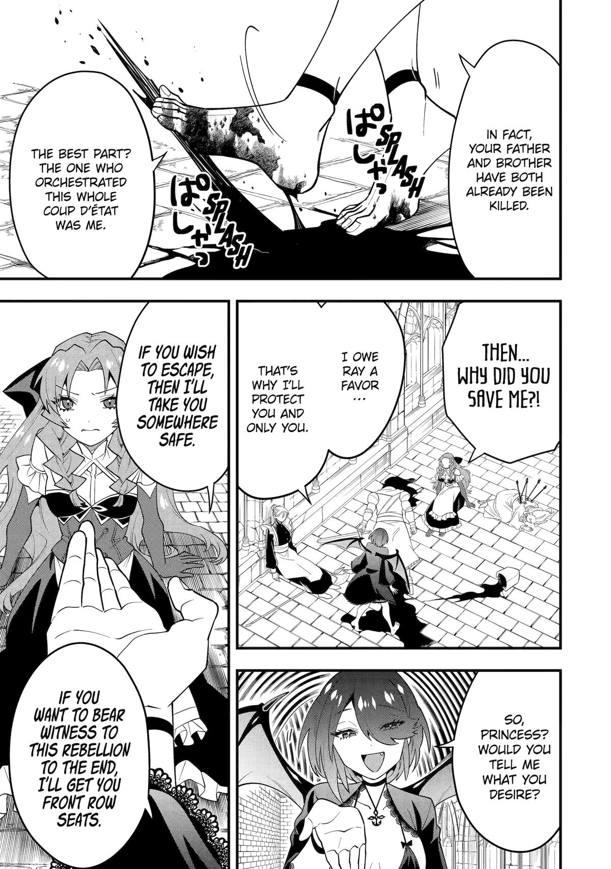 Kouryakuhon o Kushi Suru Saikyou no Mahoutsukai ~< meirei sa sero > to wa Iwa Senai Oreryuu Mao Tobatsu Saizen Ruuto ~ Chapter 56 page 29 - Chapter 56