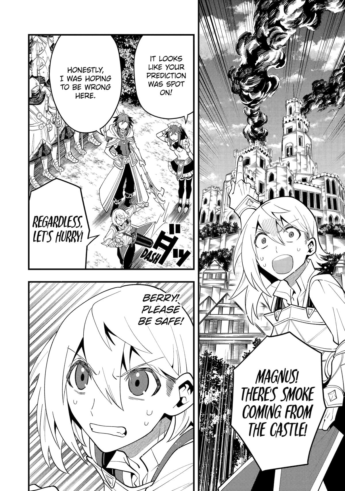 Kouryakuhon o Kushi Suru Saikyou no Mahoutsukai ~< meirei sa sero > to wa Iwa Senai Oreryuu Mao Tobatsu Saizen Ruuto ~ Chapter 56 page 8 - Chapter 56