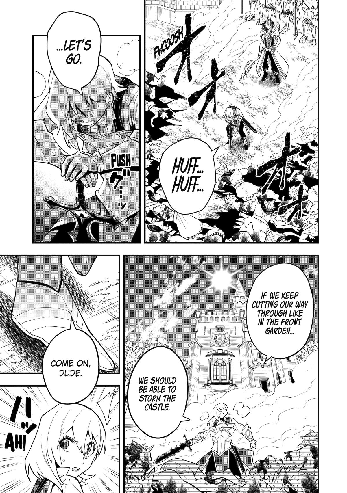 Kouryakuhon o Kushi Suru Saikyou no Mahoutsukai ~< meirei sa sero > to wa Iwa Senai Oreryuu Mao Tobatsu Saizen Ruuto ~ Chapter 57 page 1 - Chapter 57