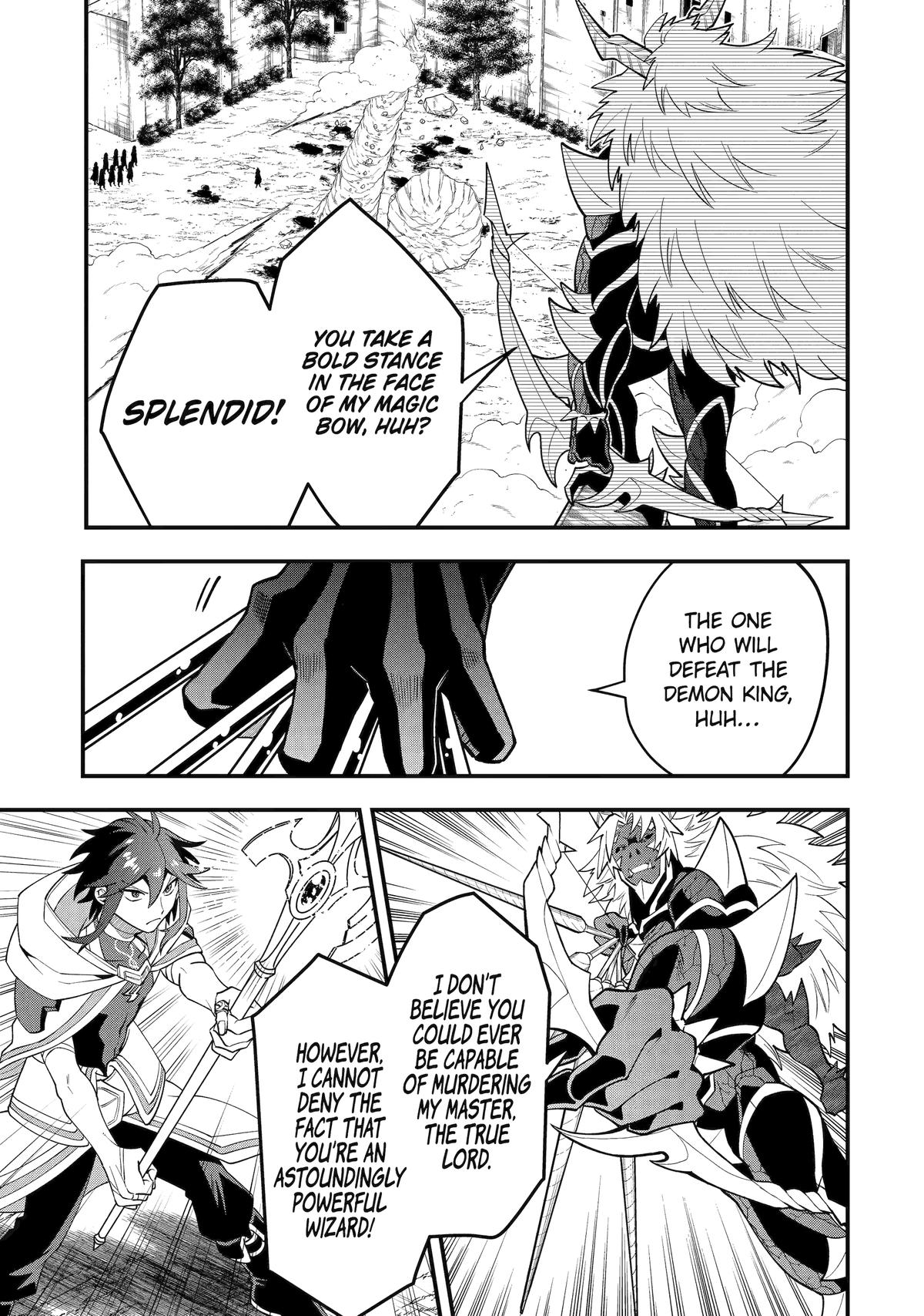 Kouryakuhon o Kushi Suru Saikyou no Mahoutsukai ~< meirei sa sero > to wa Iwa Senai Oreryuu Mao Tobatsu Saizen Ruuto ~ Chapter 57 page 25 - Chapter 57