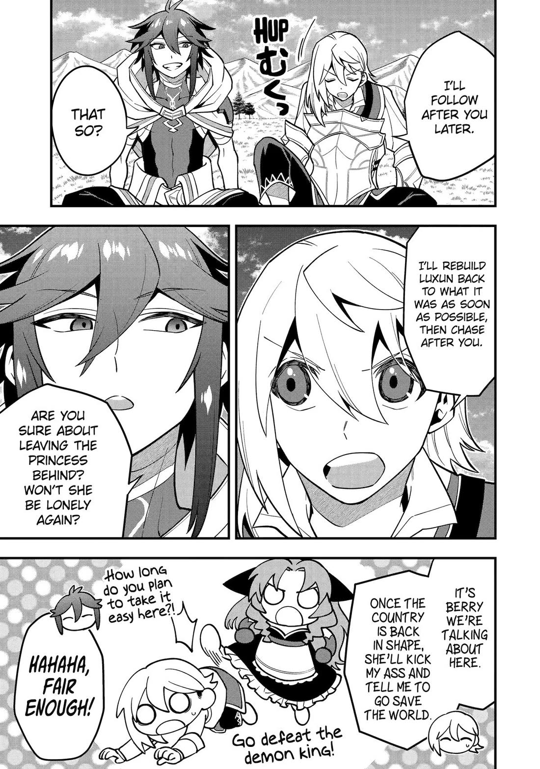 Kouryakuhon o Kushi Suru Saikyou no Mahoutsukai ~< meirei sa sero > to wa Iwa Senai Oreryuu Mao Tobatsu Saizen Ruuto ~ Chapter 60 page 29 - Chapter 60