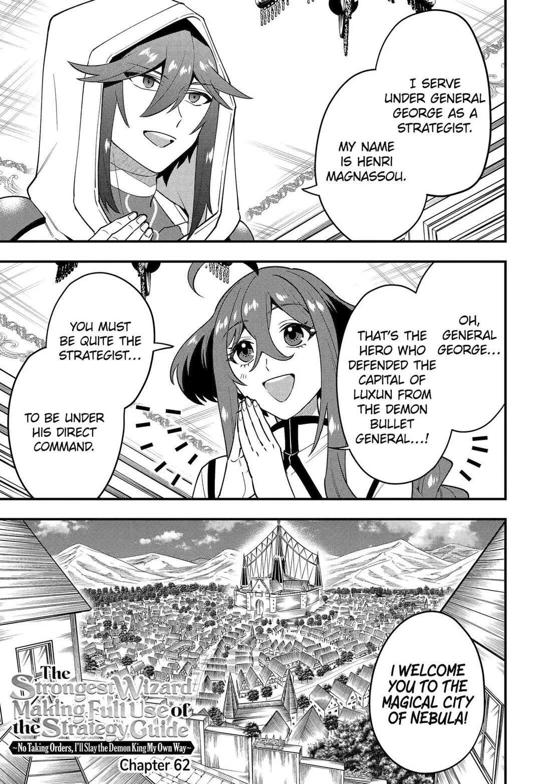 Kouryakuhon o Kushi Suru Saikyou no Mahoutsukai ~< meirei sa sero > to wa Iwa Senai Oreryuu Mao Tobatsu Saizen Ruuto ~ Chapter 62 page 1 - Chapter 62
