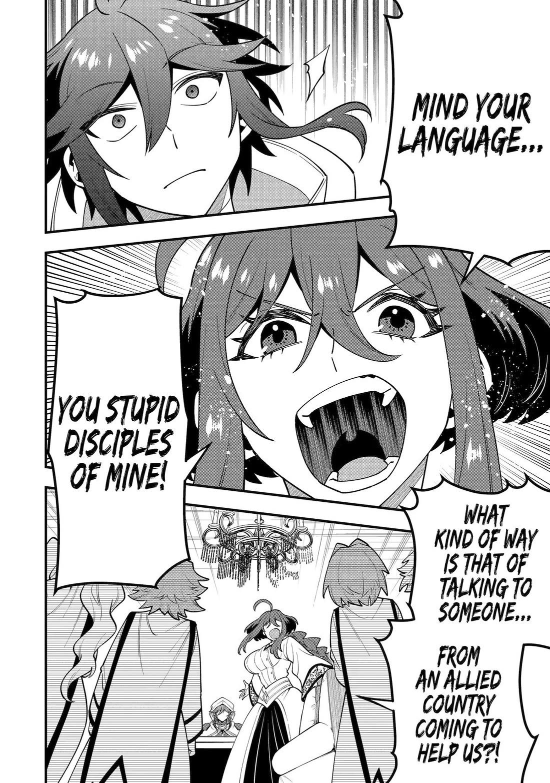 Kouryakuhon o Kushi Suru Saikyou no Mahoutsukai ~< meirei sa sero > to wa Iwa Senai Oreryuu Mao Tobatsu Saizen Ruuto ~ Chapter 62 page 12 - Chapter 62