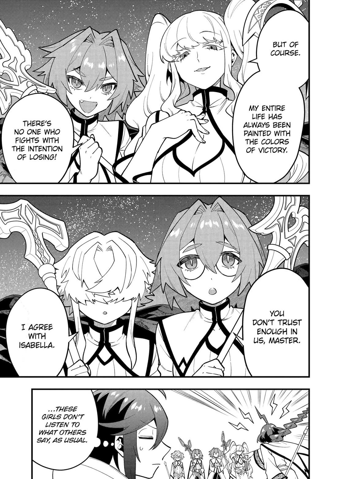 Kouryakuhon o Kushi Suru Saikyou no Mahoutsukai ~< meirei sa sero > to wa Iwa Senai Oreryuu Mao Tobatsu Saizen Ruuto ~ Chapter 63 page 28 - Chapter 63