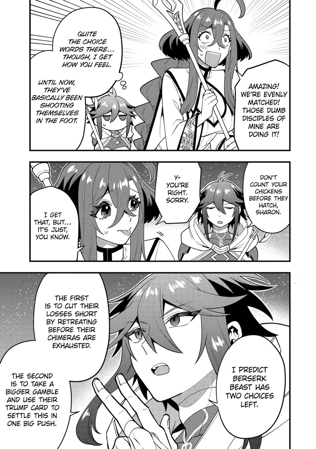 Kouryakuhon o Kushi Suru Saikyou no Mahoutsukai ~< meirei sa sero > to wa Iwa Senai Oreryuu Mao Tobatsu Saizen Ruuto ~ Chapter 64 page 13 - Chapter 64