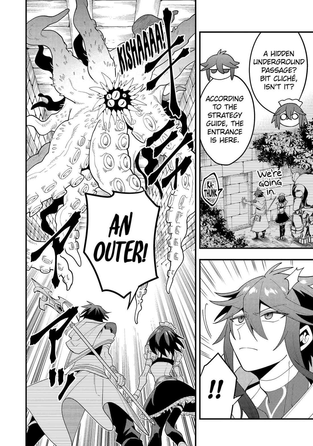 Kouryakuhon o Kushi Suru Saikyou no Mahoutsukai ~< meirei sa sero > to wa Iwa Senai Oreryuu Mao Tobatsu Saizen Ruuto ~ Chapter 65 page 22 - Chapter 65