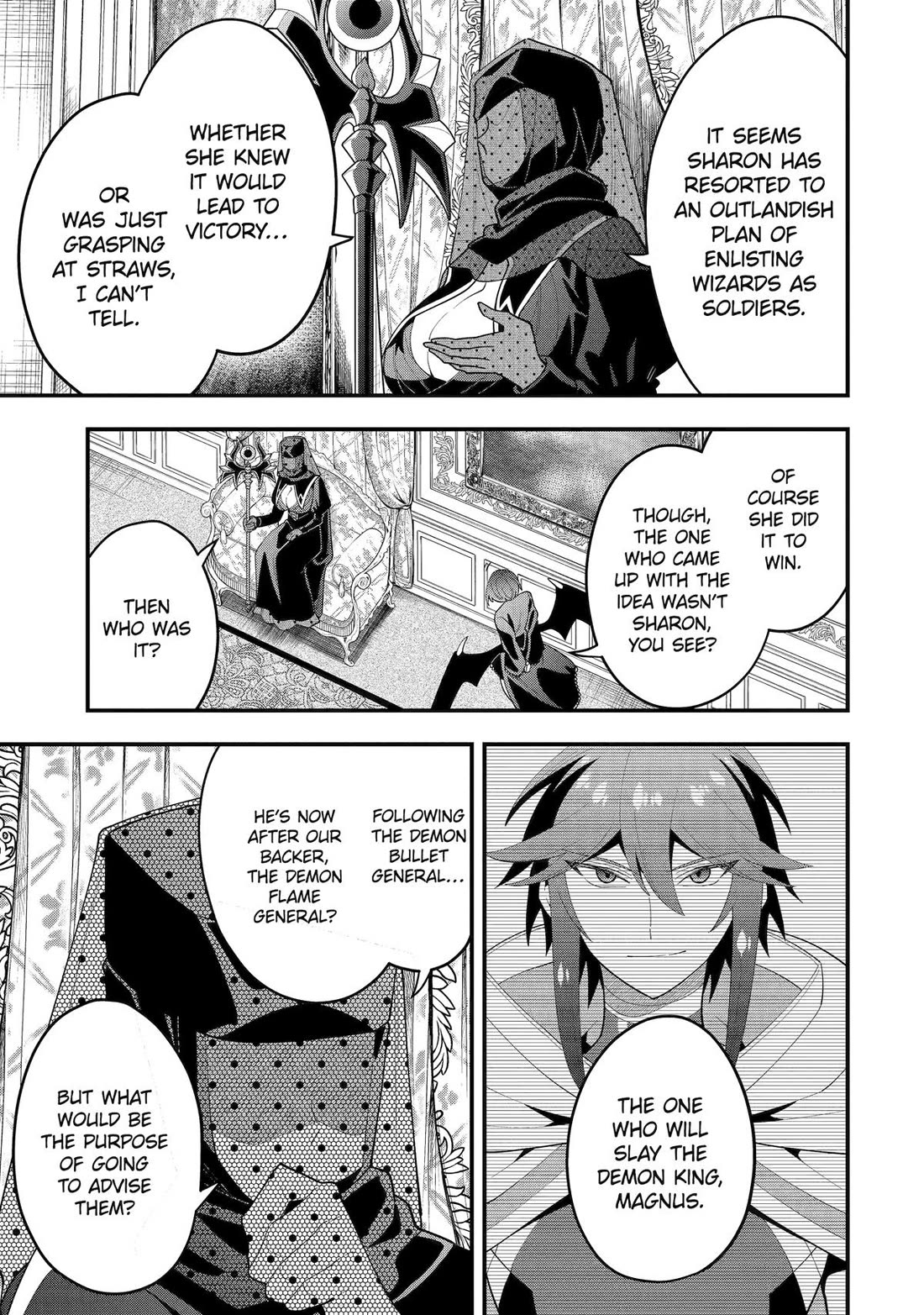 Kouryakuhon o Kushi Suru Saikyou no Mahoutsukai ~< meirei sa sero > to wa Iwa Senai Oreryuu Mao Tobatsu Saizen Ruuto ~ Chapter 66 page 23 - Chapter 66