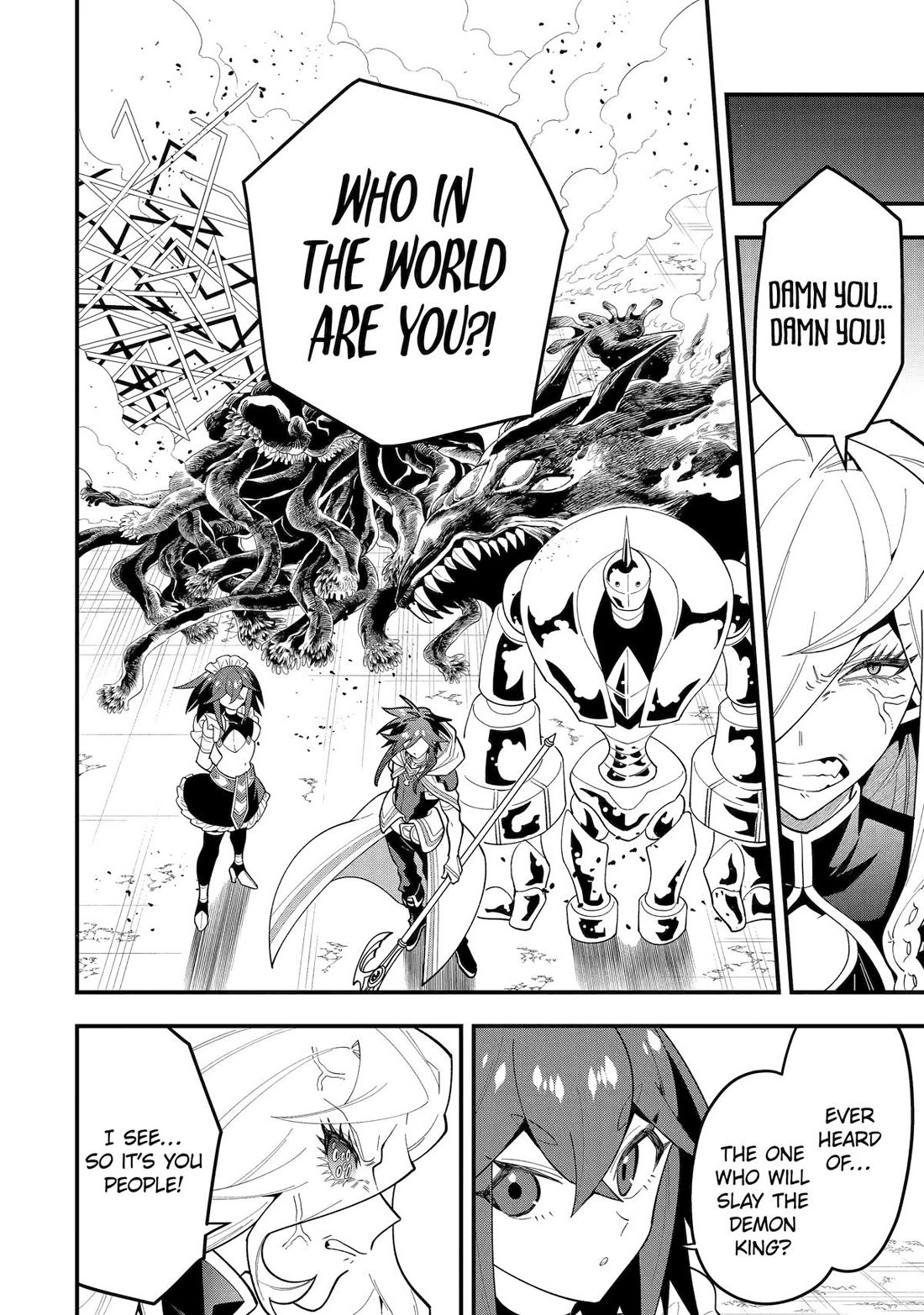 Kouryakuhon o Kushi Suru Saikyou no Mahoutsukai ~< meirei sa sero > to wa Iwa Senai Oreryuu Mao Tobatsu Saizen Ruuto ~ Chapter 66 page 8 - Chapter 66