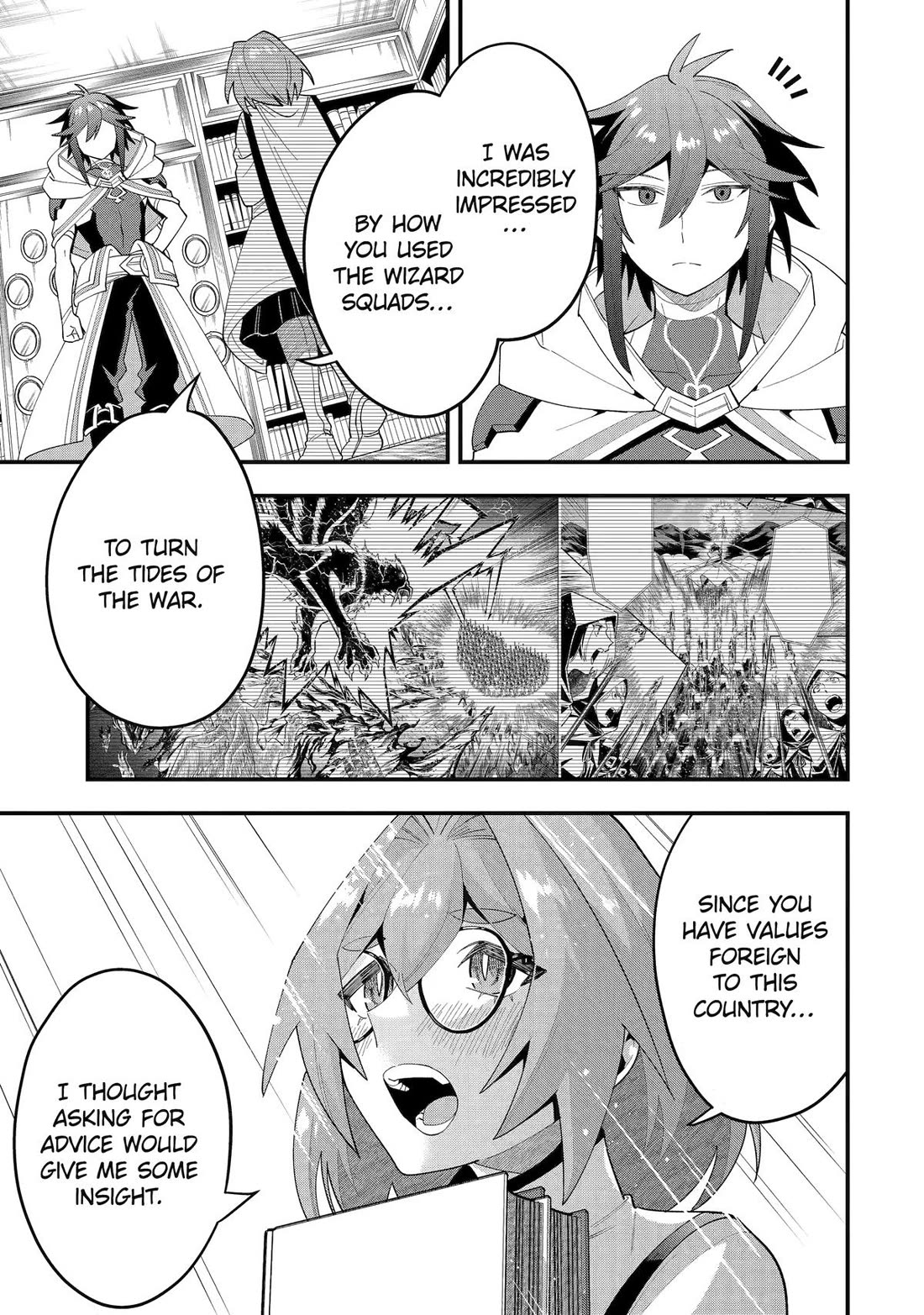Kouryakuhon o Kushi Suru Saikyou no Mahoutsukai ~< meirei sa sero > to wa Iwa Senai Oreryuu Mao Tobatsu Saizen Ruuto ~ Chapter 67 page 13 - Chapter 67