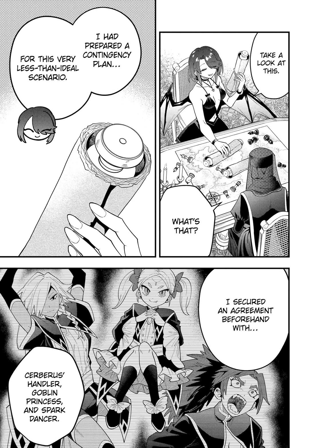 Kouryakuhon o Kushi Suru Saikyou no Mahoutsukai ~< meirei sa sero > to wa Iwa Senai Oreryuu Mao Tobatsu Saizen Ruuto ~ Chapter 72 page 19 - Chapter 72