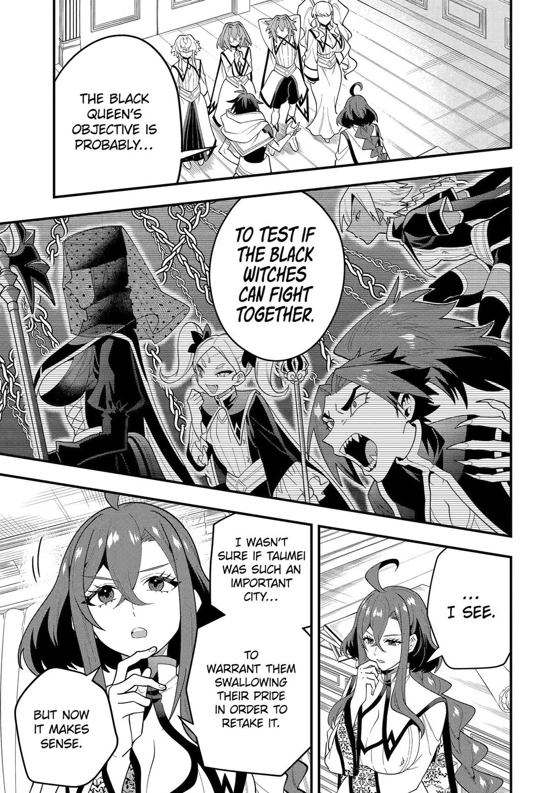 Kouryakuhon o Kushi Suru Saikyou no Mahoutsukai ~< meirei sa sero > to wa Iwa Senai Oreryuu Mao Tobatsu Saizen Ruuto ~ Chapter 73 page 15 - Chapter 73