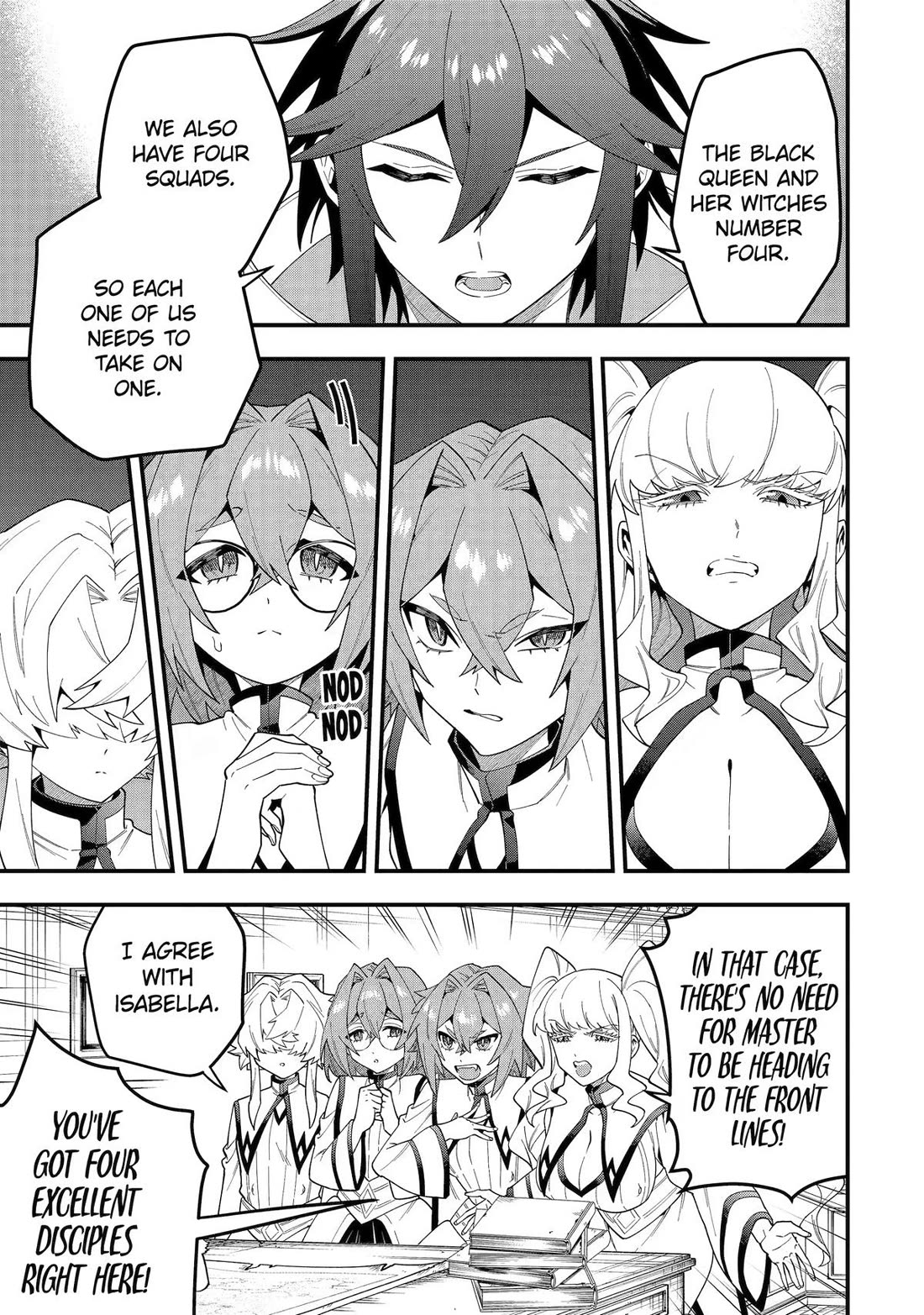 Kouryakuhon o Kushi Suru Saikyou no Mahoutsukai ~< meirei sa sero > to wa Iwa Senai Oreryuu Mao Tobatsu Saizen Ruuto ~ Chapter 73 page 29 - Chapter 73
