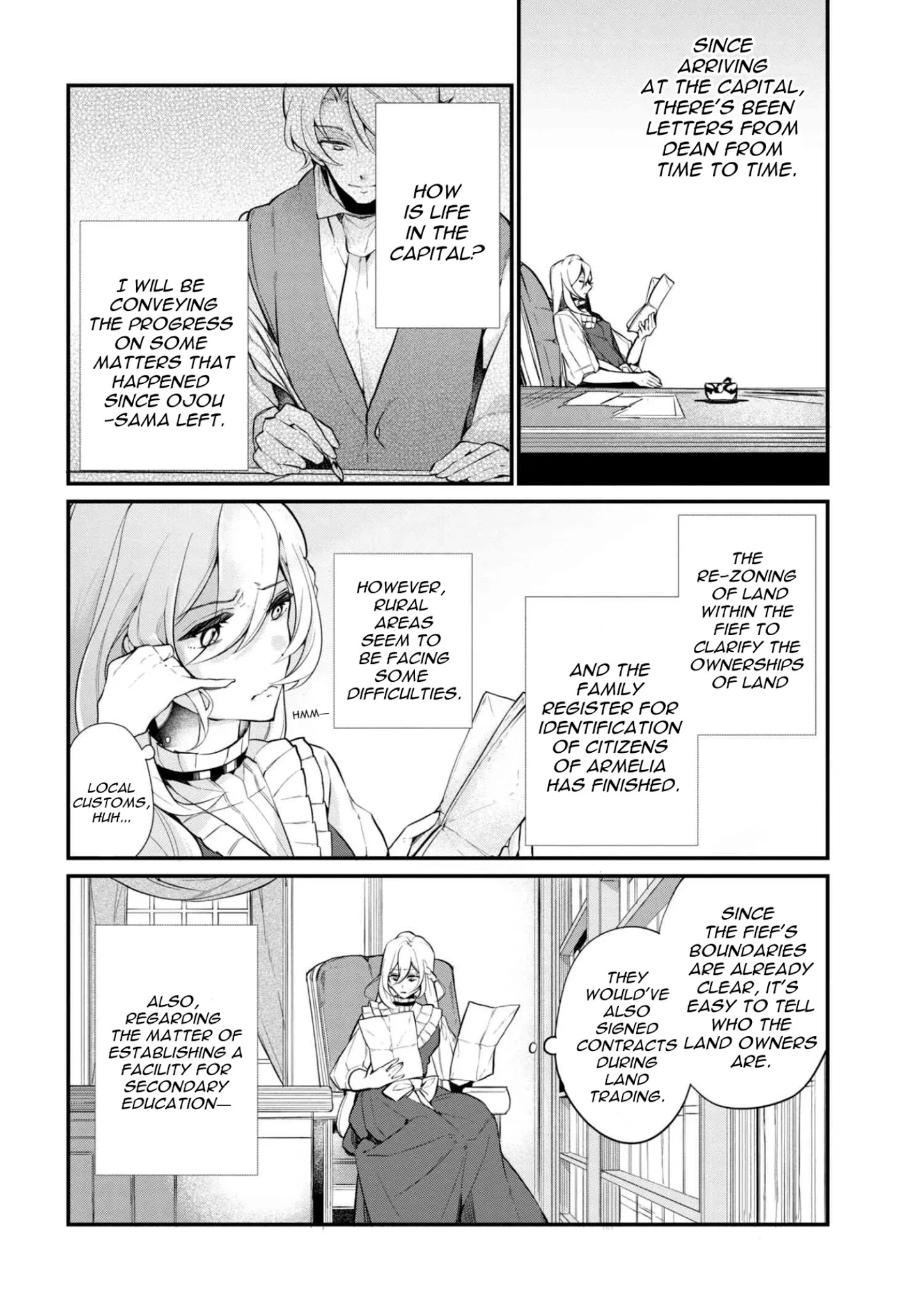Koushaku Reijou no Tashinami Chapter 36.1 page 3 - Chapter 36.1