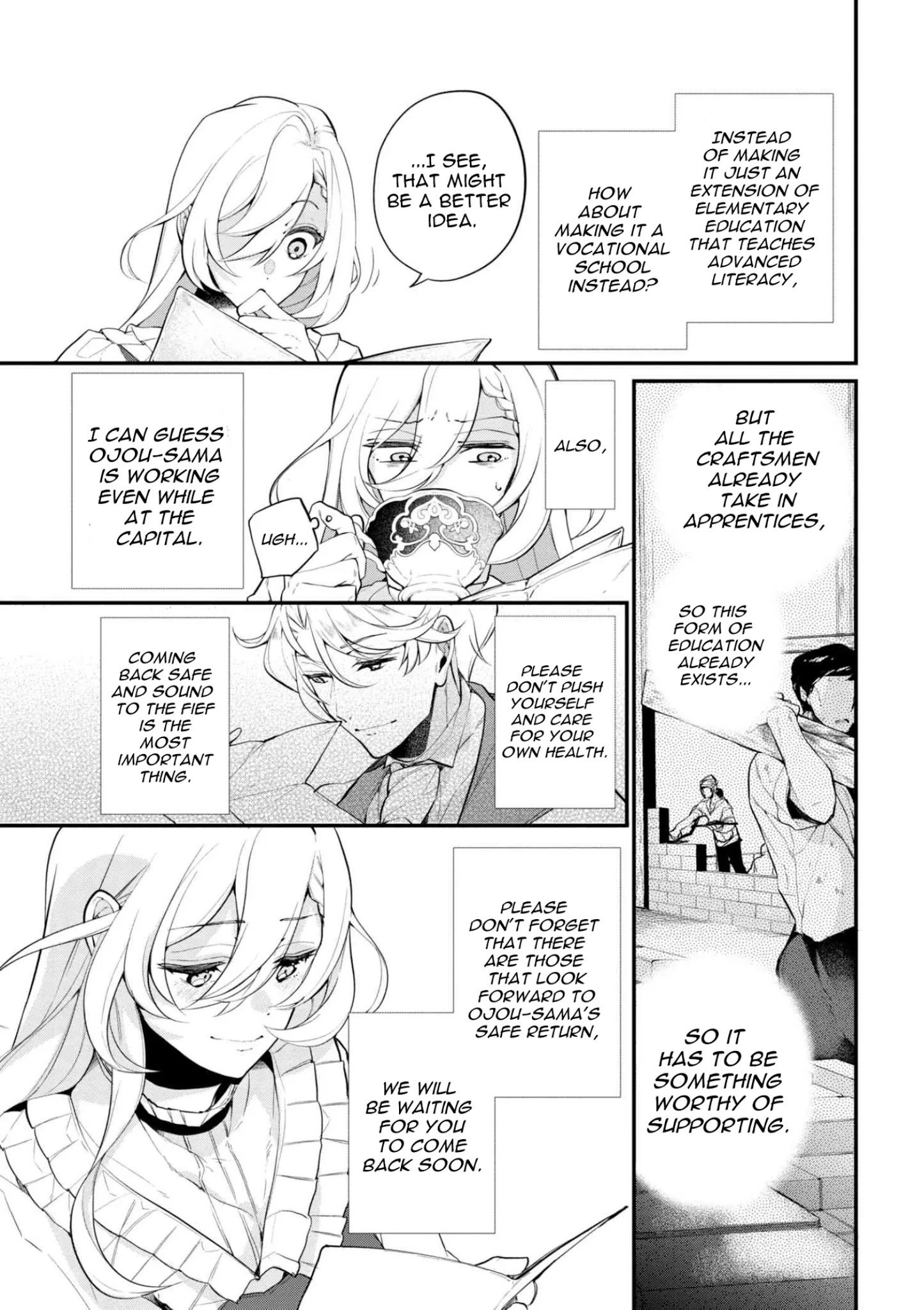 Koushaku Reijou no Tashinami Chapter 36.1 page 4 - Chapter 36.1