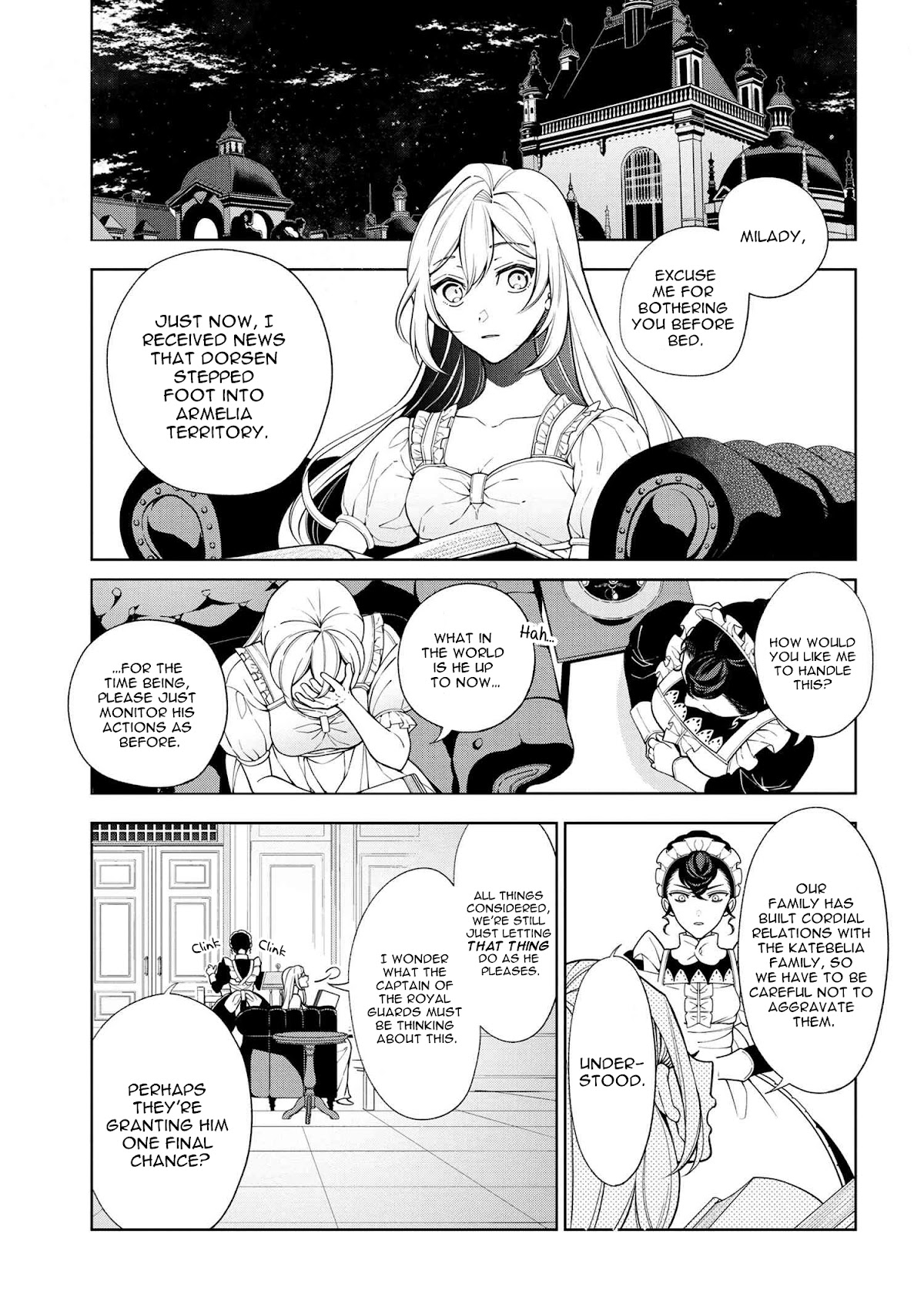 Koushaku Reijou no Tashinami Chapter 61 page 1 - Chapter 61