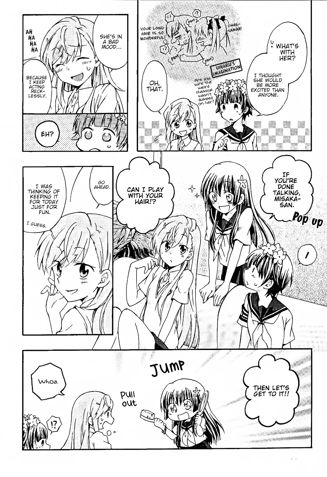 Koushiki Comic Anthology - Toaru Kagaku no Railgun featuring Toaru Majutsu no Index Chapter 3 page 4 - Chapter 3: Kuroko's Weak Point