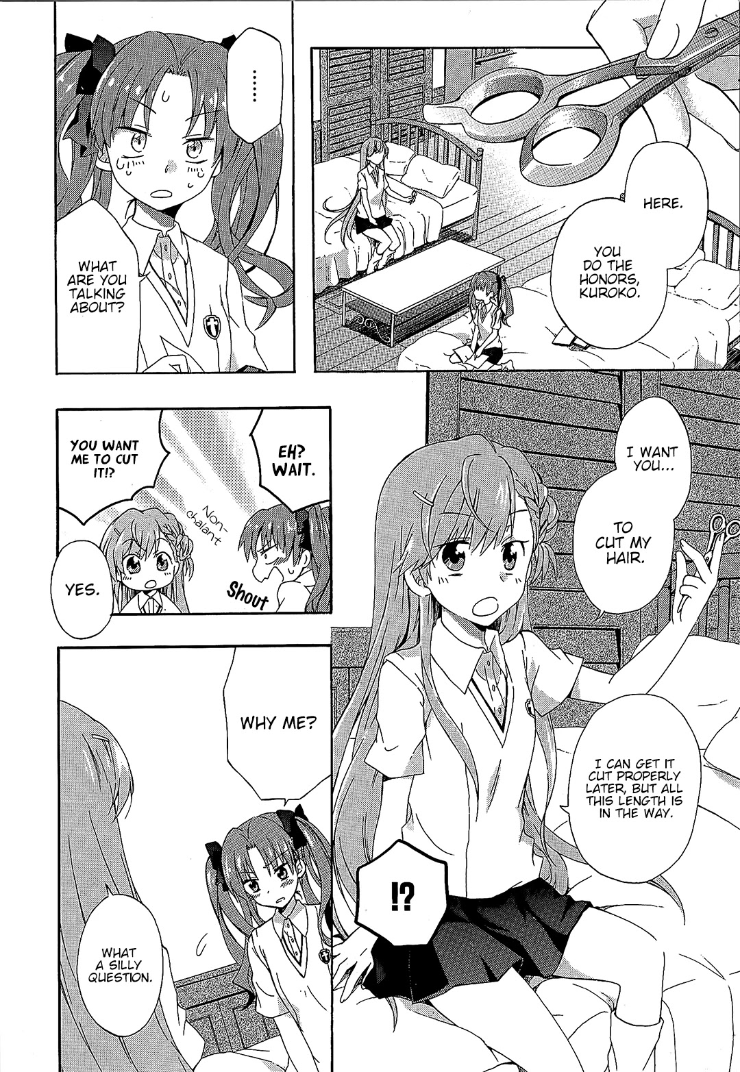 Koushiki Comic Anthology - Toaru Kagaku no Railgun featuring Toaru Majutsu no Index Chapter 3 page 8 - Chapter 3: Kuroko's Weak Point