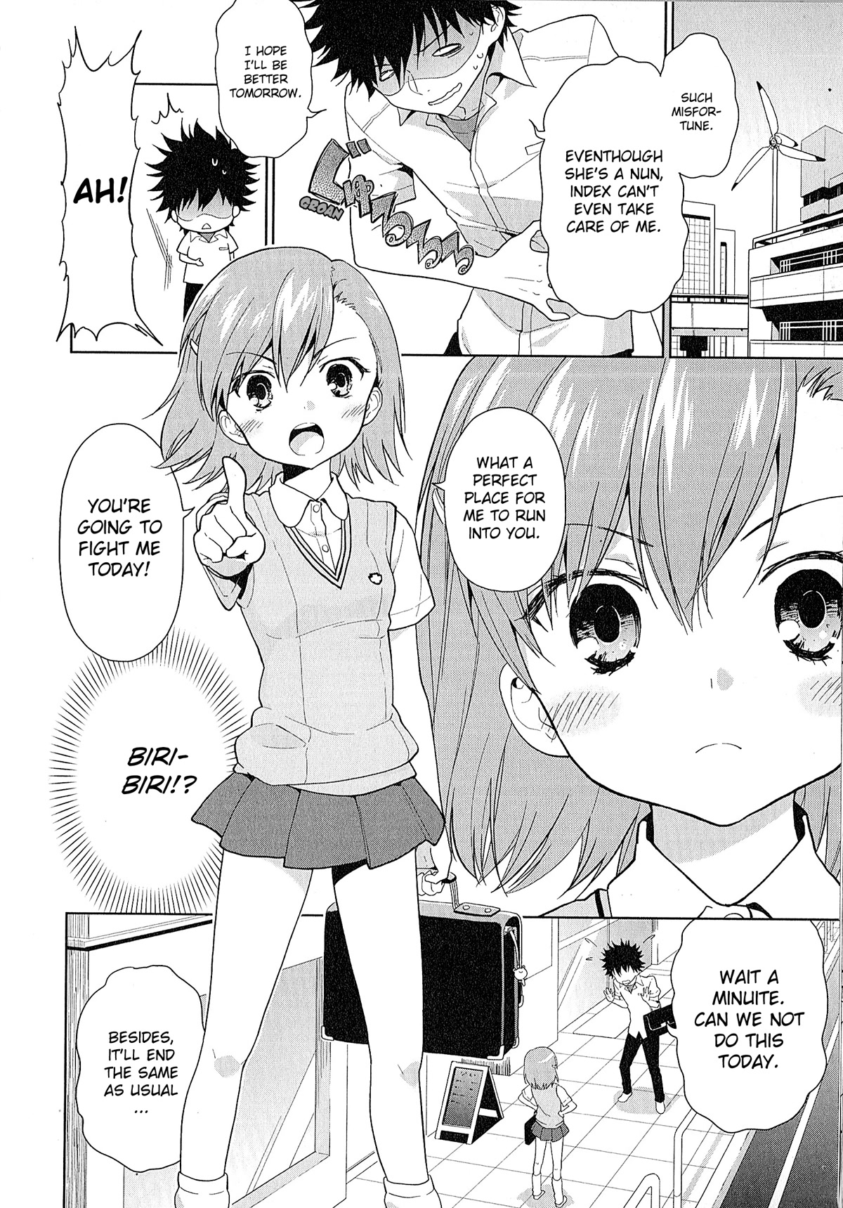 Koushiki Comic Anthology - Toaru Kagaku no Railgun featuring Toaru Majutsu no Index Chapter 7 page 2 - Chapter 7: Kamijou Touma's Misfortunate Day
