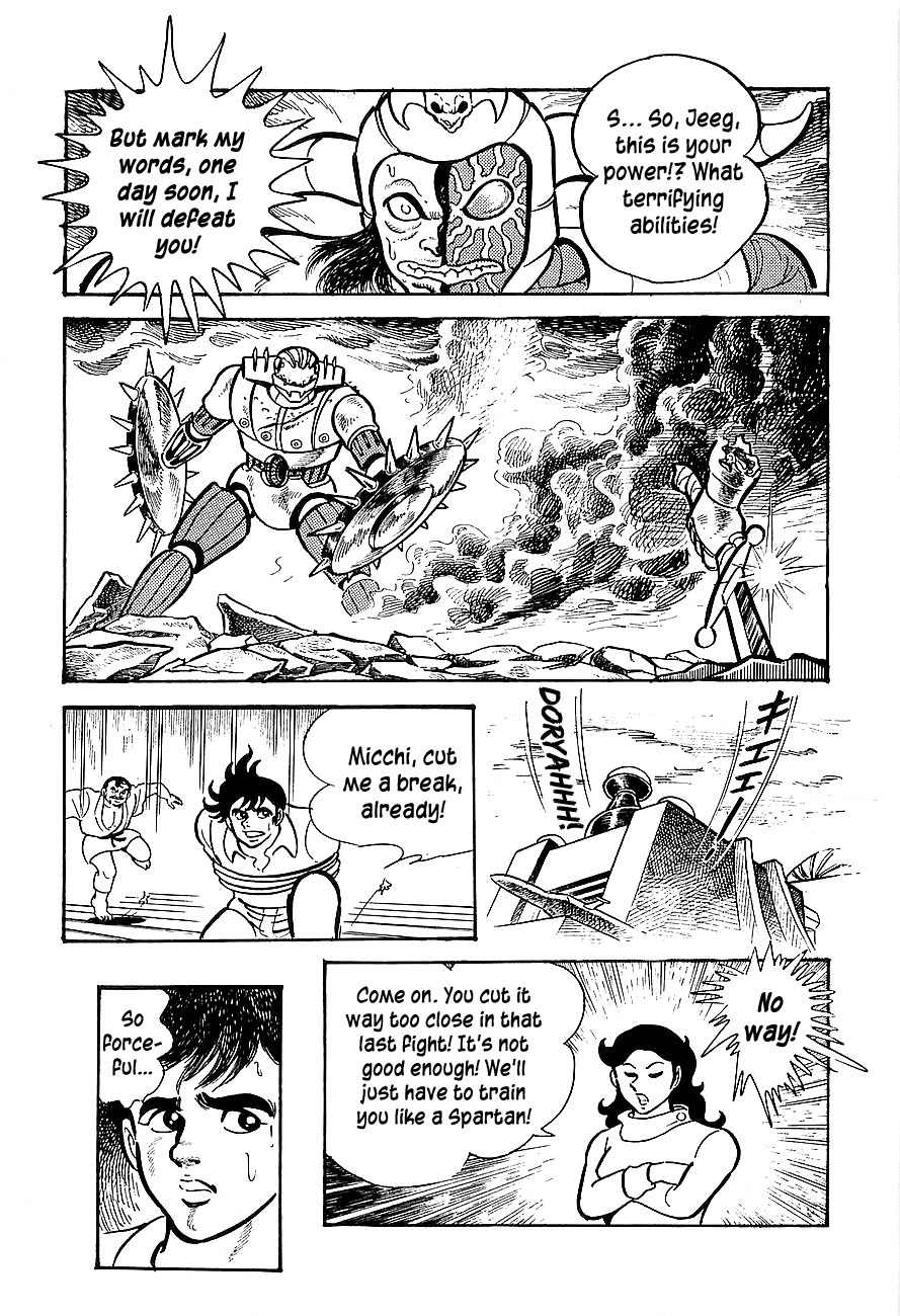 Koutetsu Jeeg Chapter 5 page 22 - Chapter 5: A New Weapon, the Jeeg Buckler