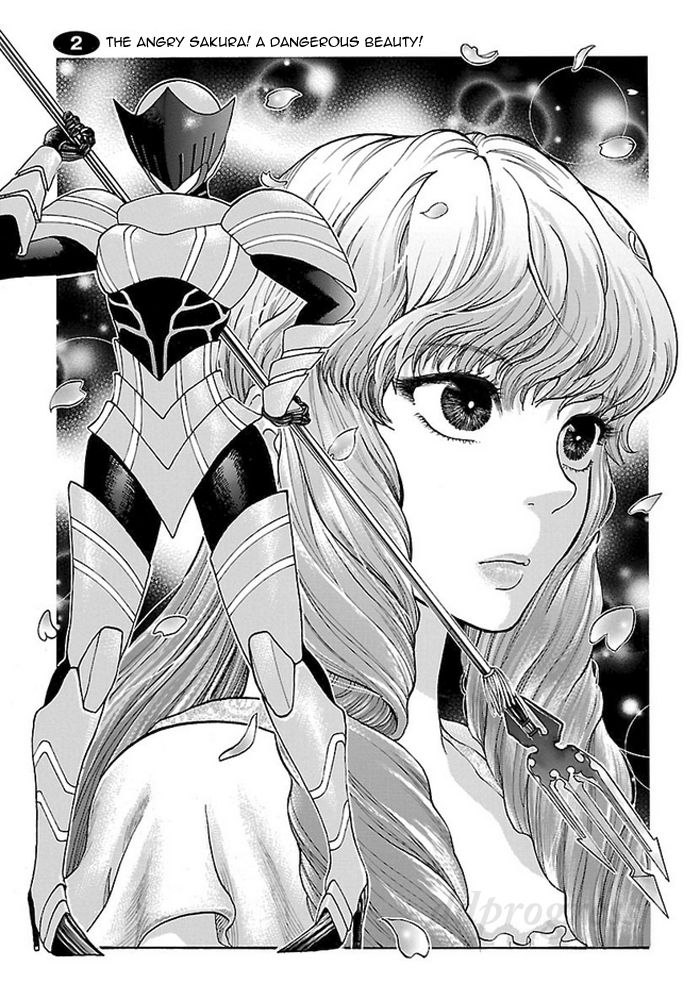 Koutetsu Kishi Chevalion Chapter 2 page 2 - Chapter 2 : The Angry Sakura! A Dangerous Beauty!