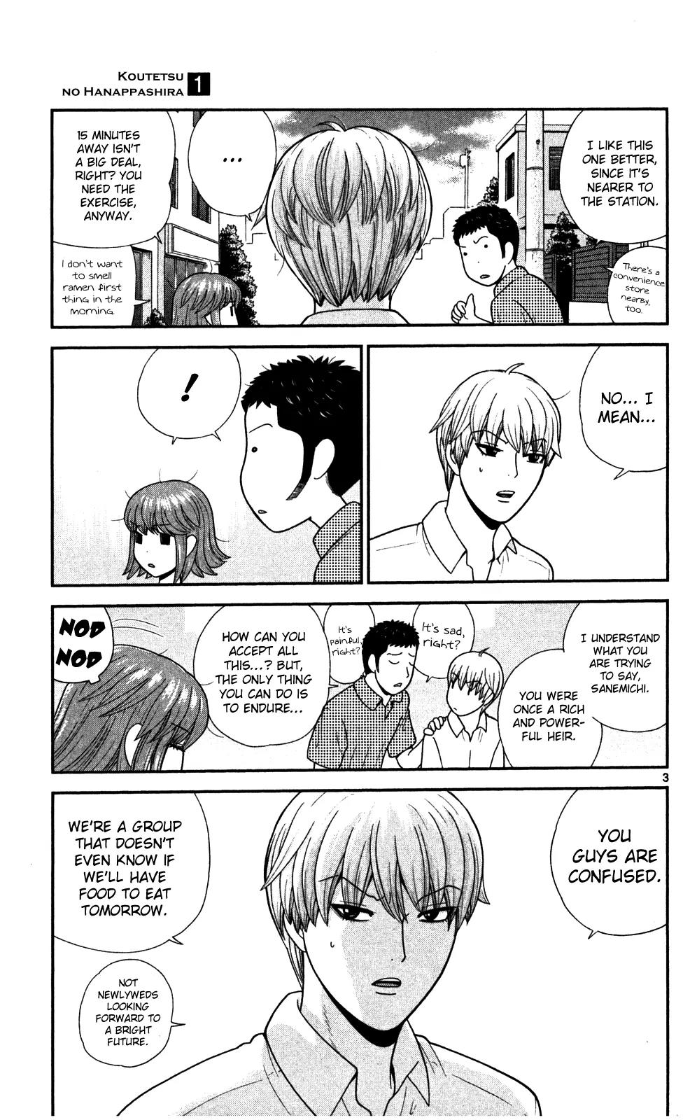 Koutetsu no Hanappashira Chapter 4 page 4 - Chapter 4: Looking for a Place to Stay