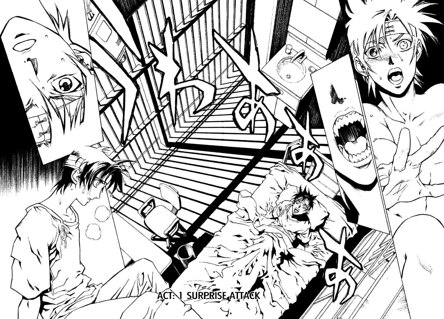 Kouya ni Kemono Doukokusu Chapter 1 page 8 - Chapter 1 : Act: 1 - Surprise Attack