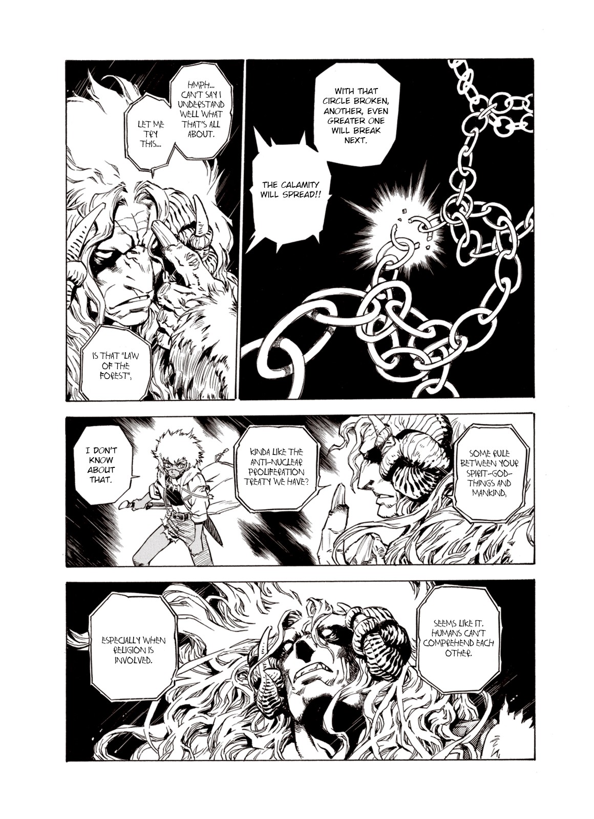 Kouya ni Kemono Doukokusu Chapter 32 page 17 - Chapter 32: Divine Power
