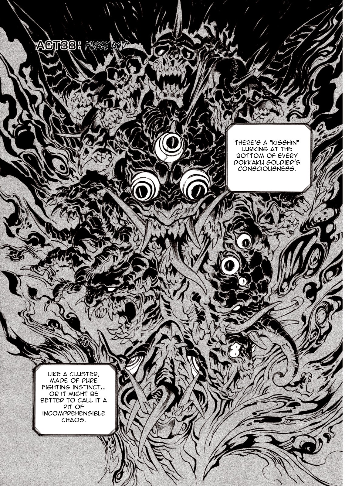Kouya ni Kemono Doukokusu Chapter 38 page 1 - Chapter 38: Fierce God
