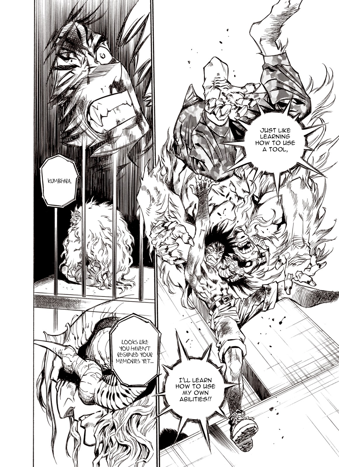 Kouya ni Kemono Doukokusu Chapter 38 page 11 - Chapter 38: Fierce God