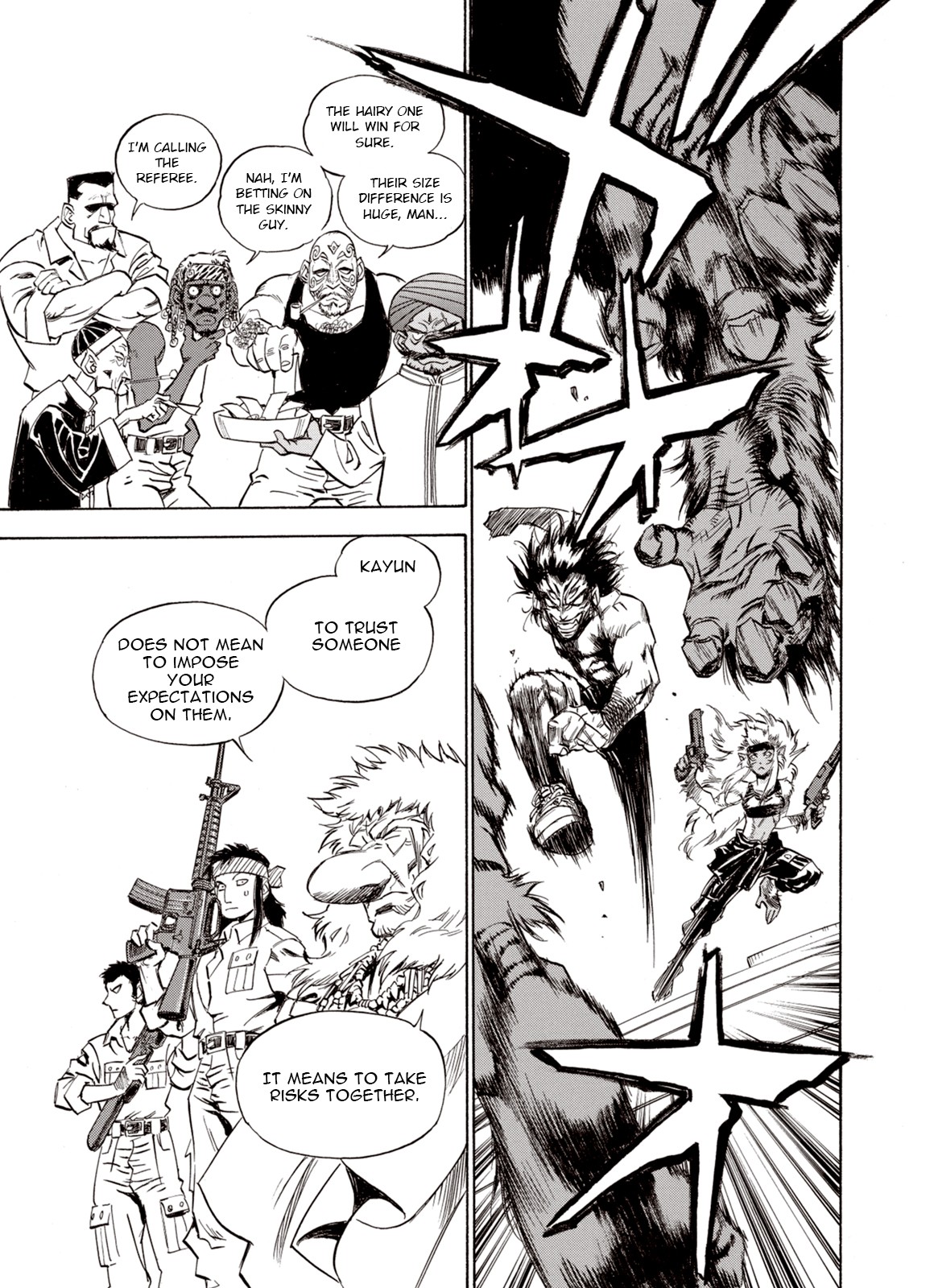 Kouya ni Kemono Doukokusu Chapter 38 page 6 - Chapter 38: Fierce God