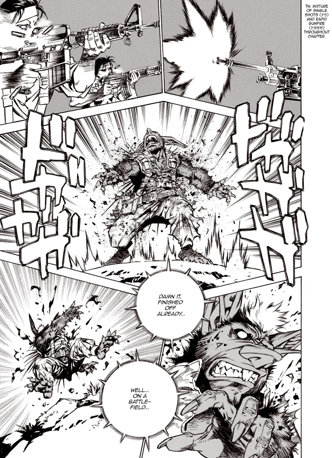 Kouya ni Kemono Doukokusu Chapter 75 page 4 - Chapter 75: Barricade