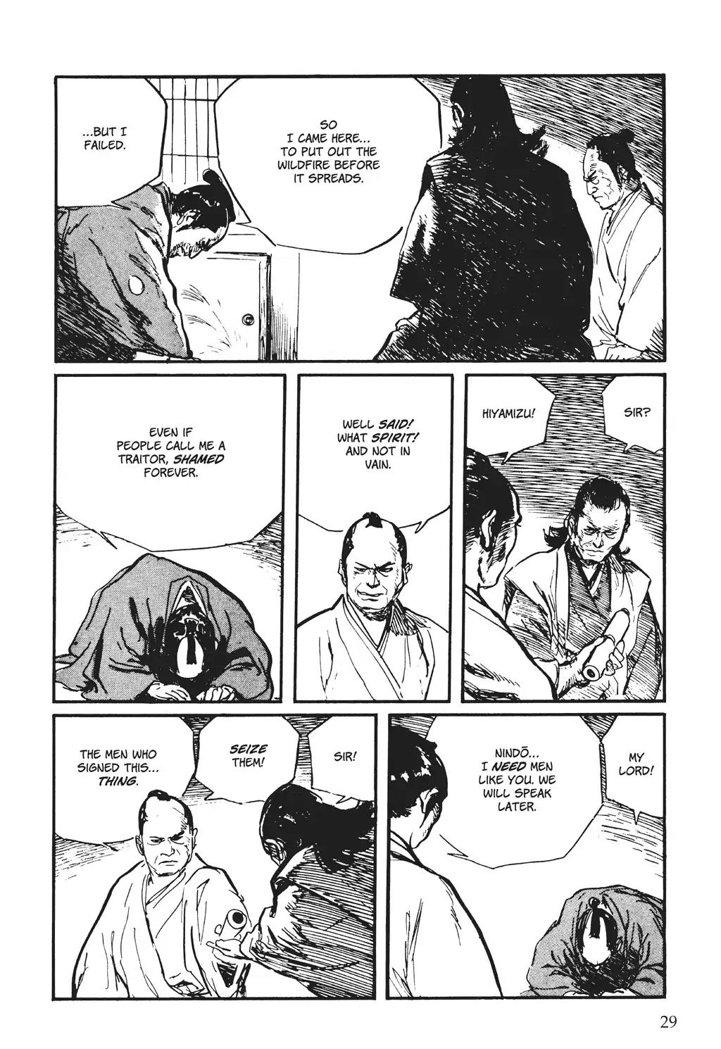 Kozure Ookami Chapter 128 page 27 - Chapter 128: Tales Of The Grass: Nindo Ukon