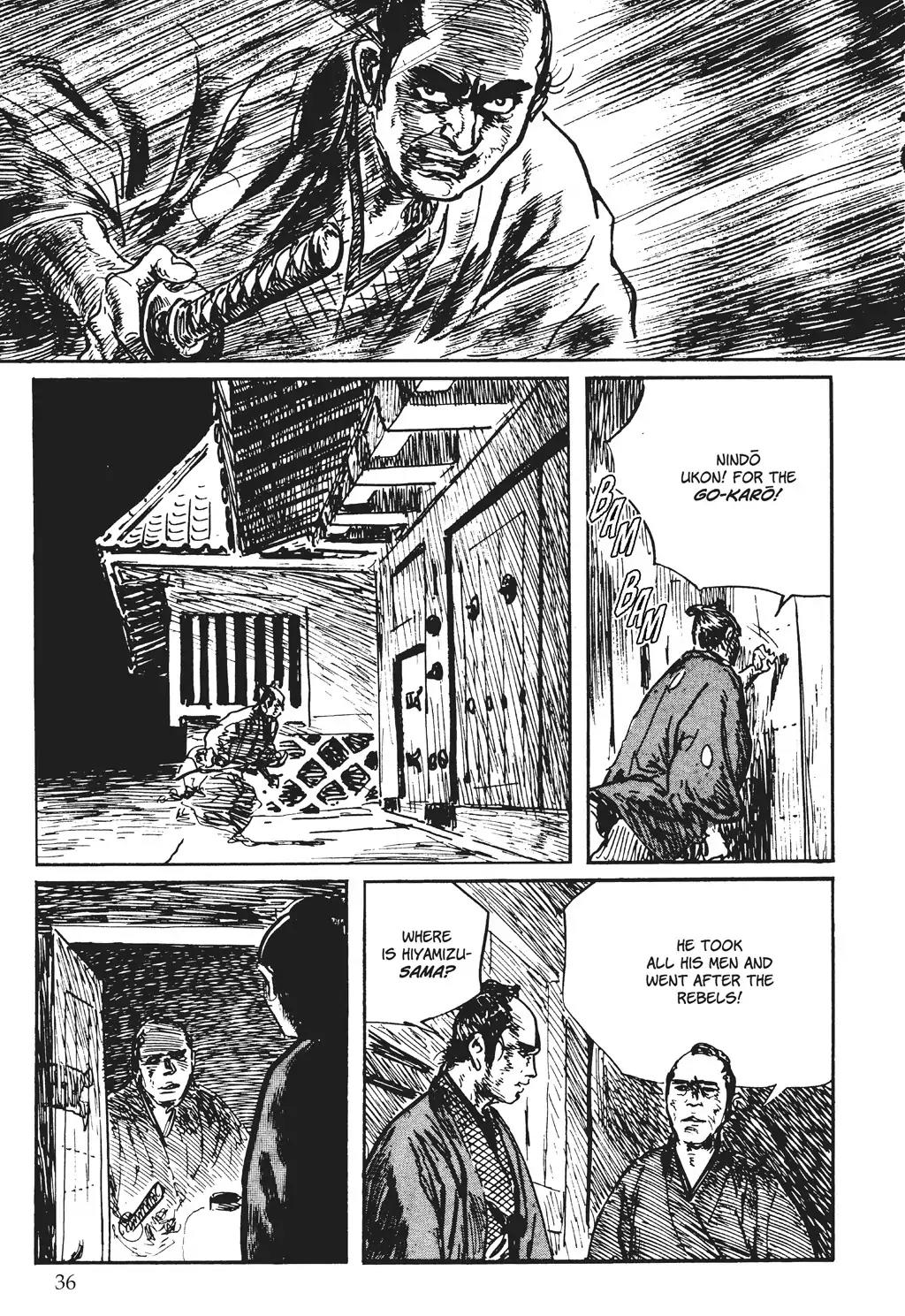 Kozure Ookami Chapter 128 page 34 - Chapter 128: Tales Of The Grass: Nindo Ukon