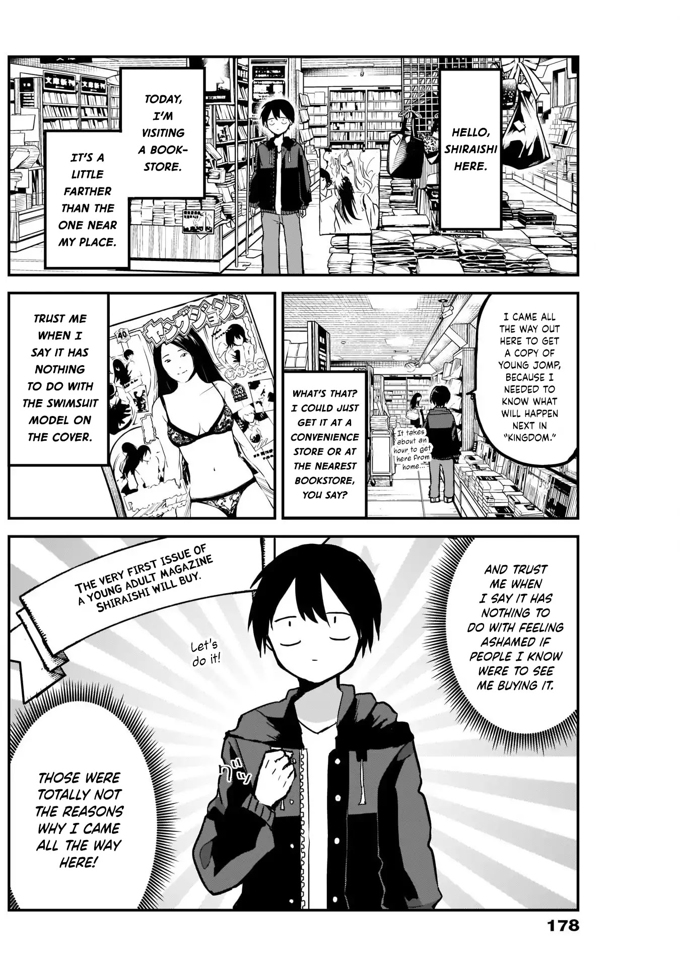 Kubo-san Doesn't Leave Me Be (a Mob) Chapter 10 page 2 - Chapter 10: Bookstore and Breasts